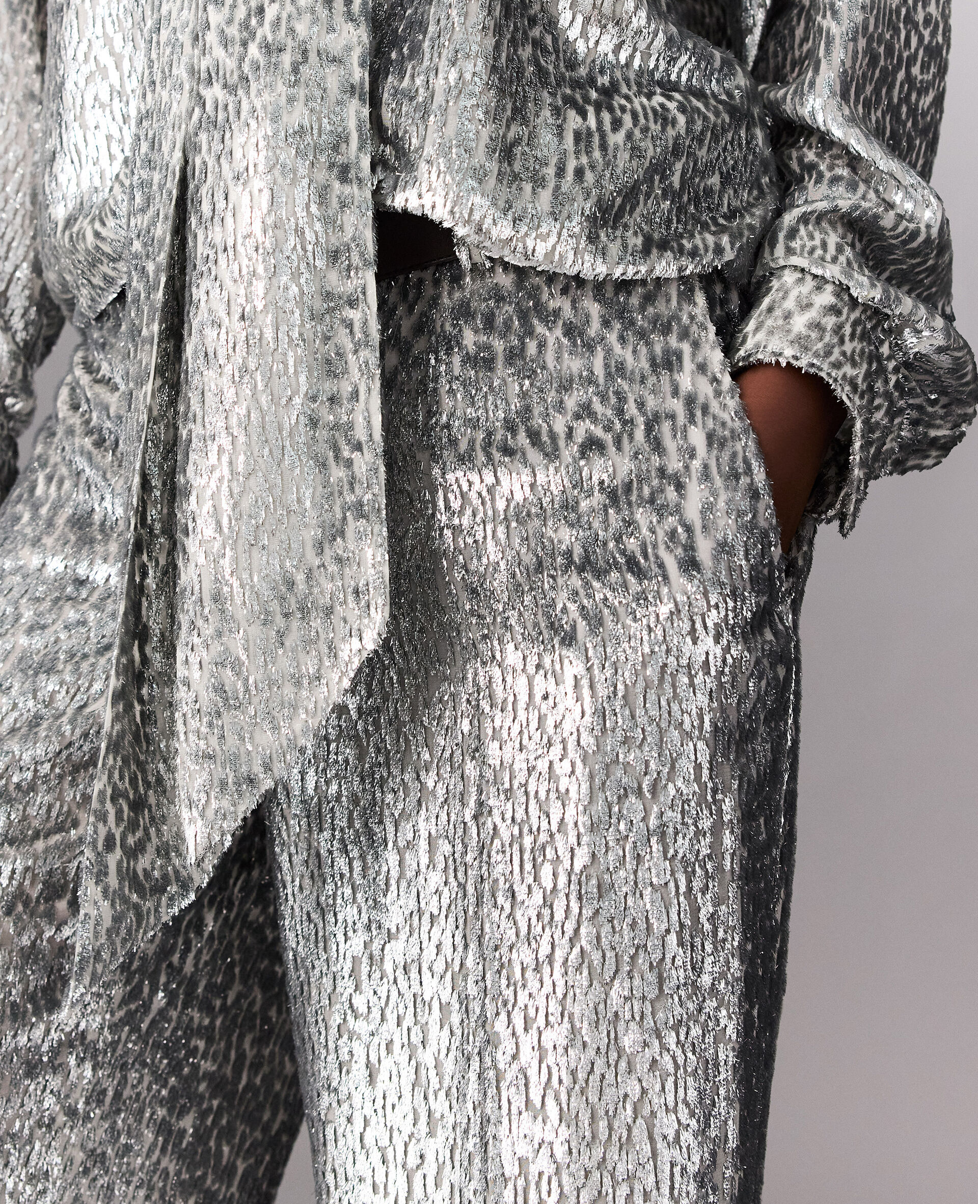 Fil Coupe Trousers-Silver-large image number 2