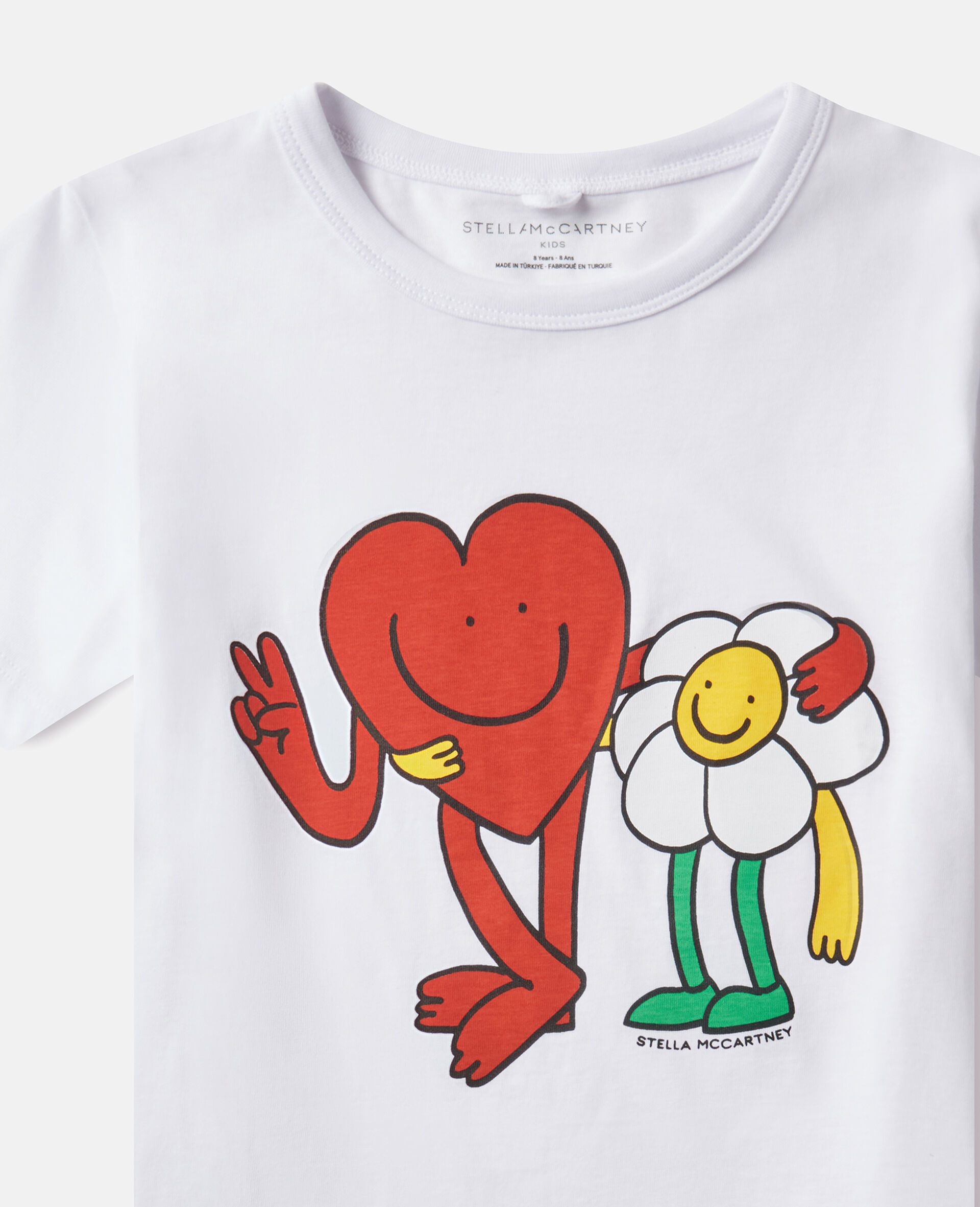 T-Shirt Grafica Amici della Terra-Bianco-medium