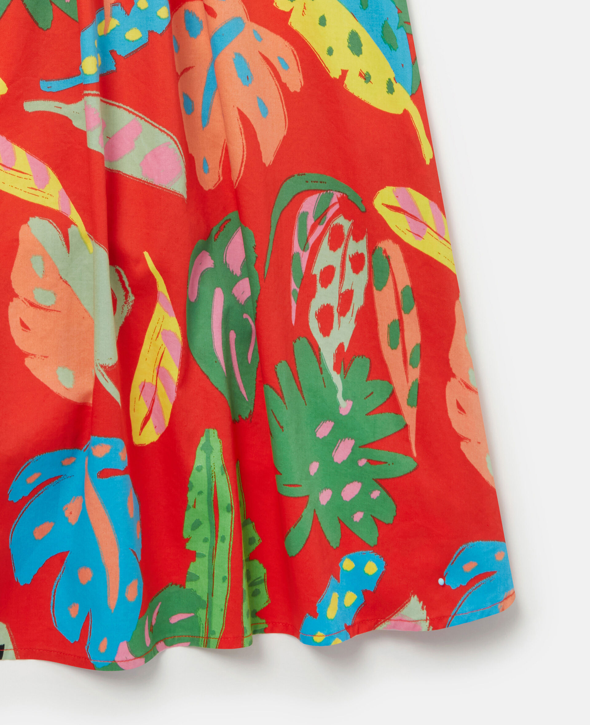 Palm Leaf Print Cami Dress-Pink-large image number 3