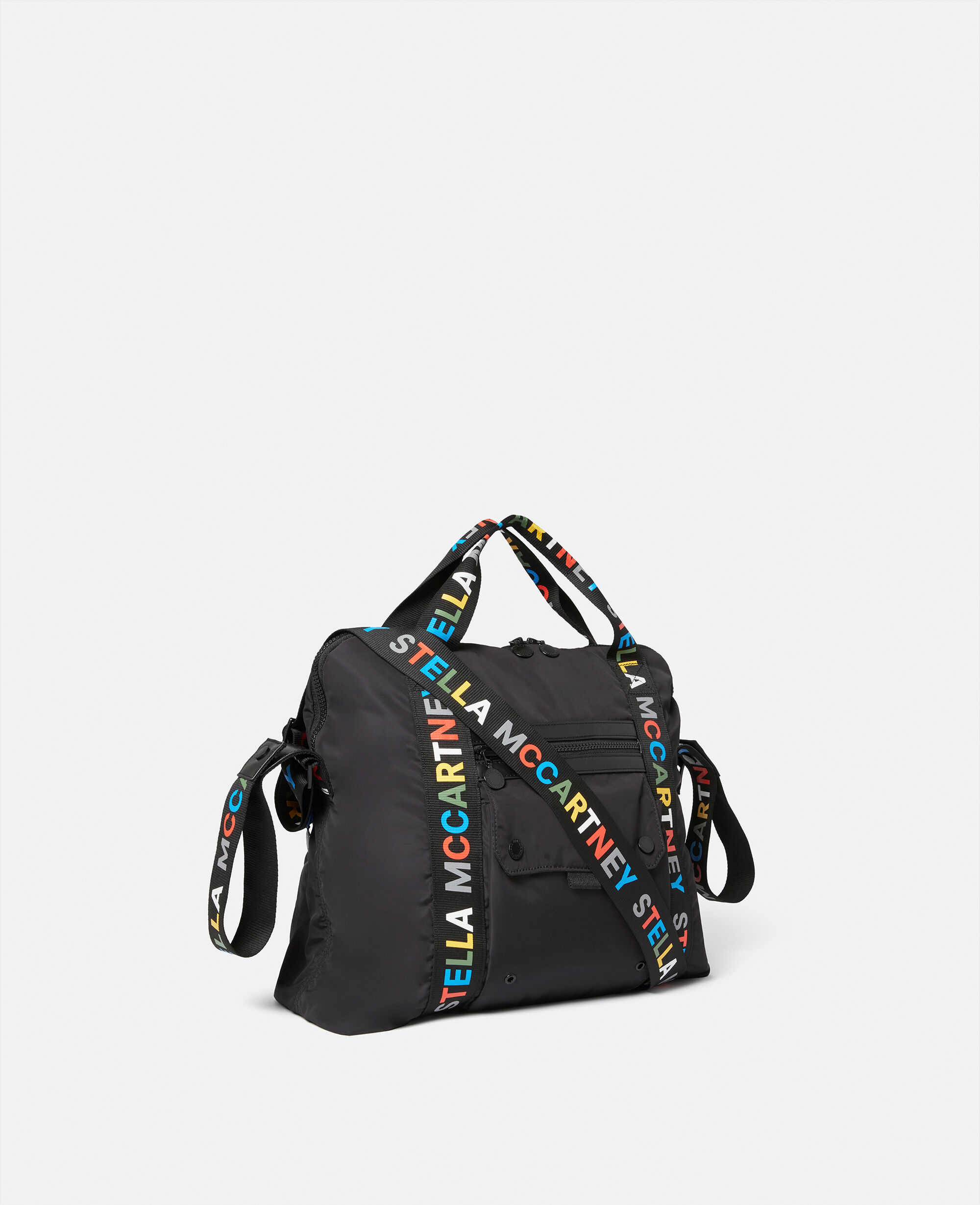 Women Black Logo Tape Changing Bag Stella McCartney IE
