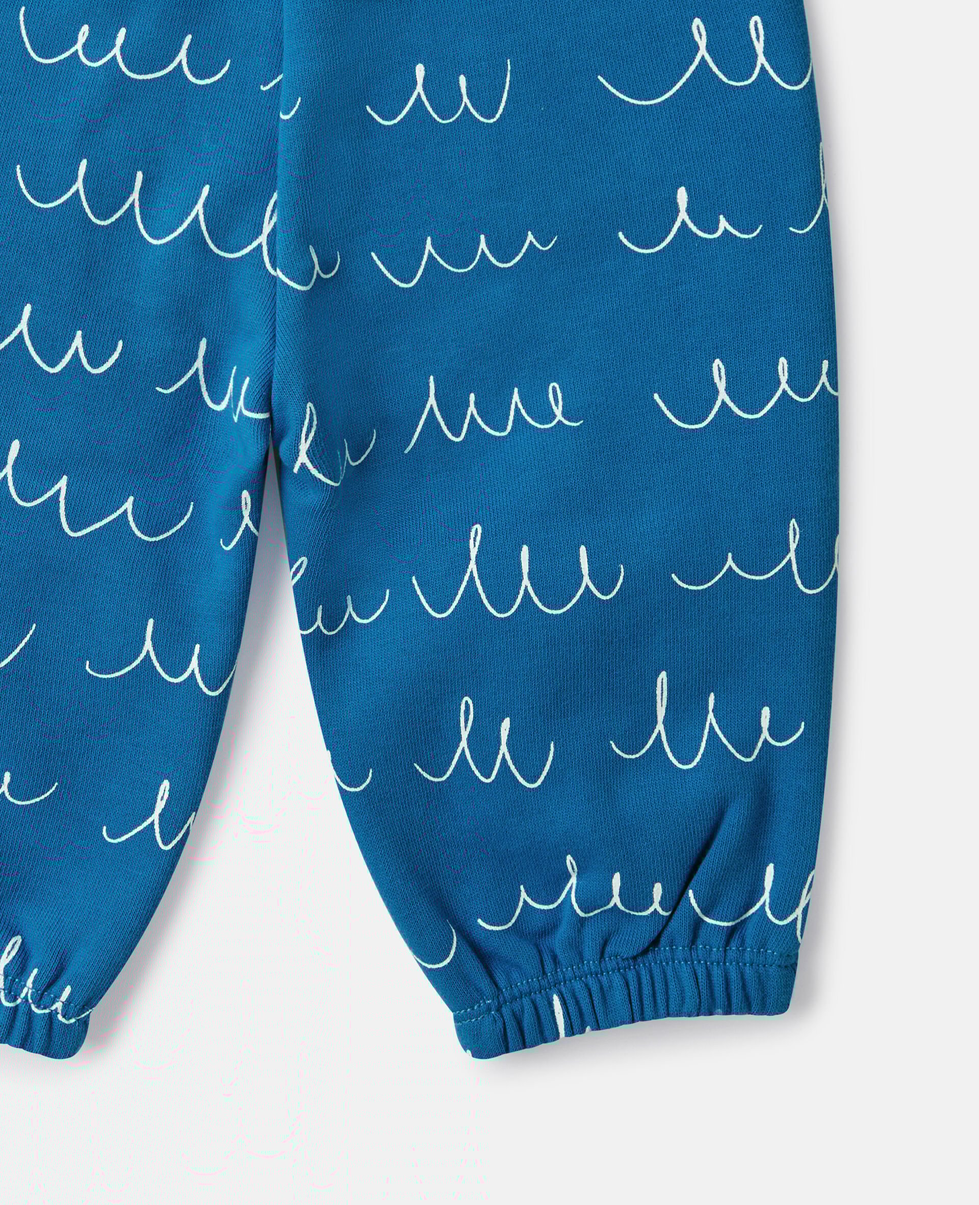 Monster Graphic Drawstring Joggers-Blue-large image number 3