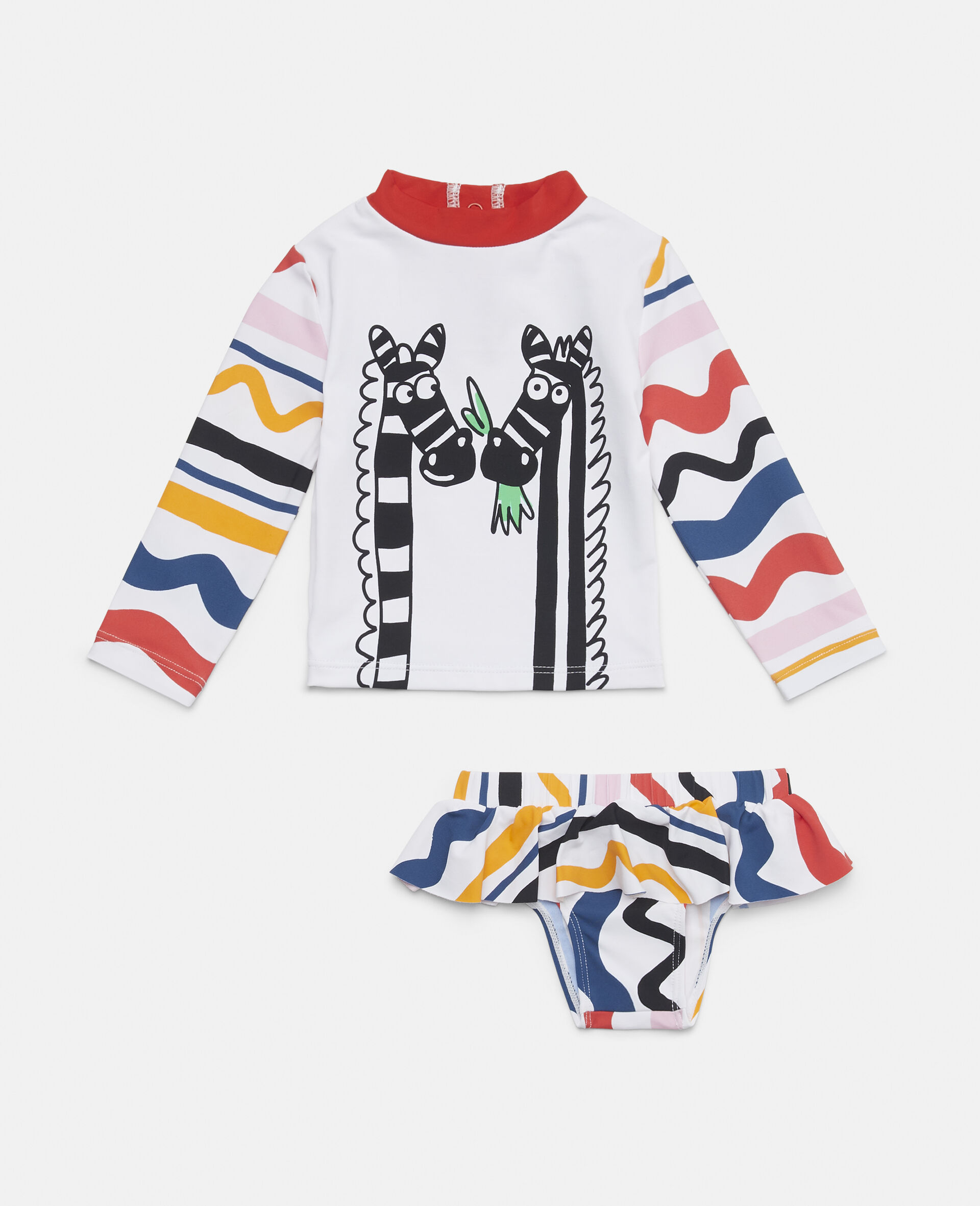Zebra Print Swim Set-Multicoloured-large