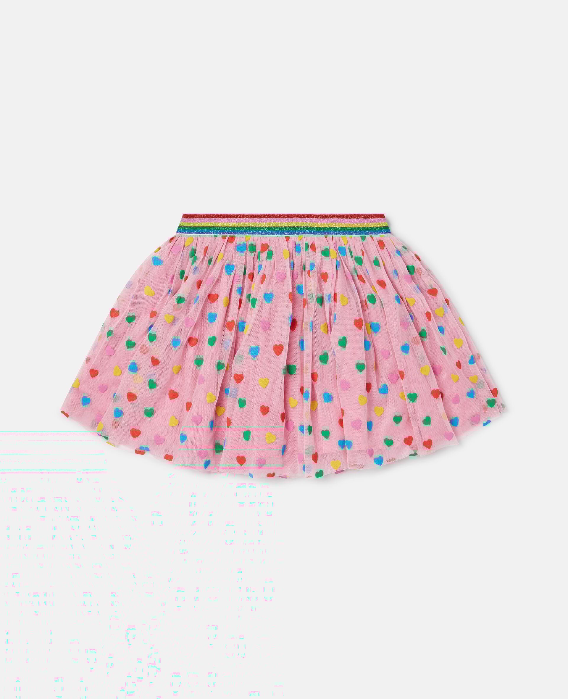 Heart Print Tutu Skirt-Pink-large Heart Print Tutu Skirt-Pink-large image number 2