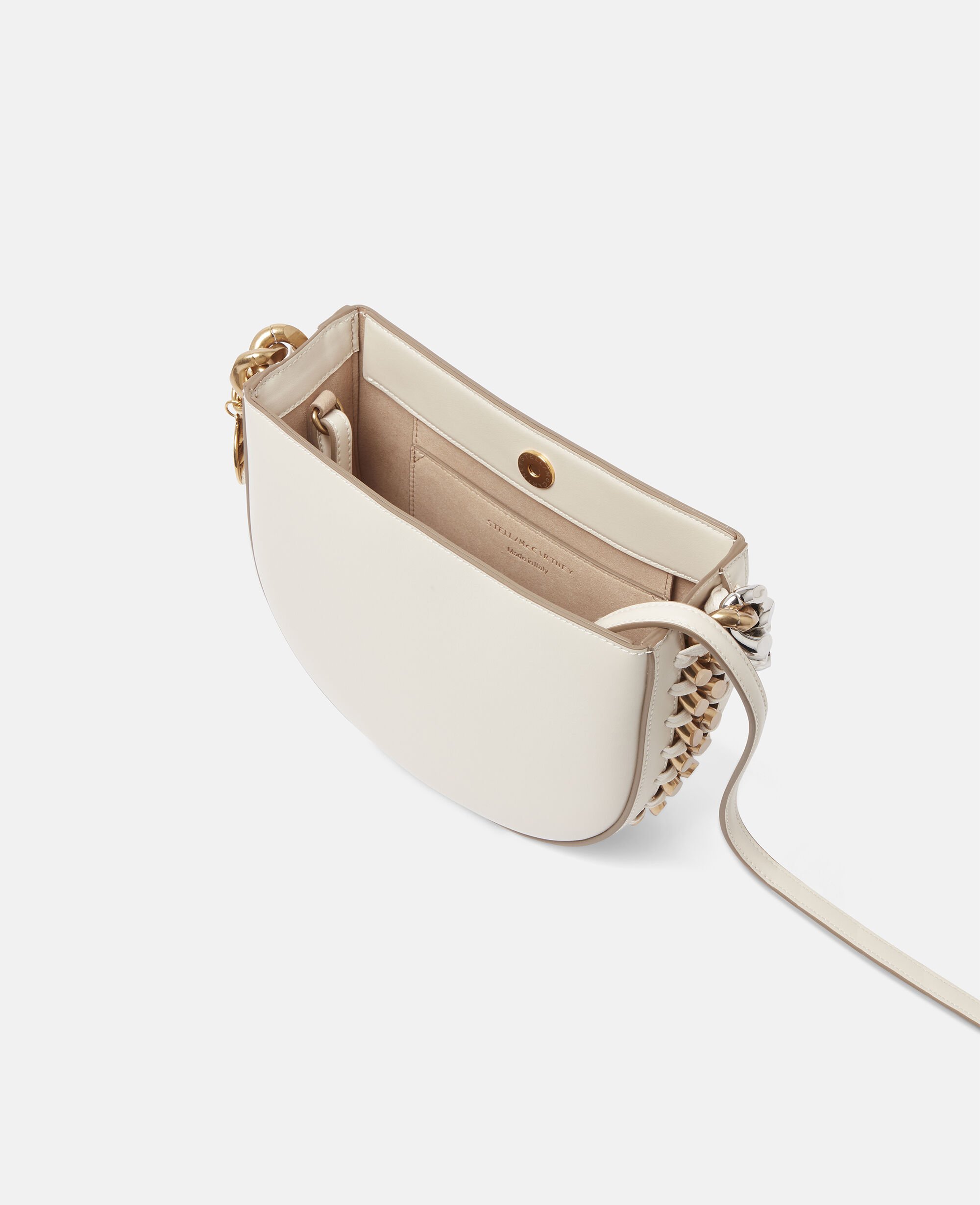 Women White Frayme Small Shoulder Bag | Stella McCartney US