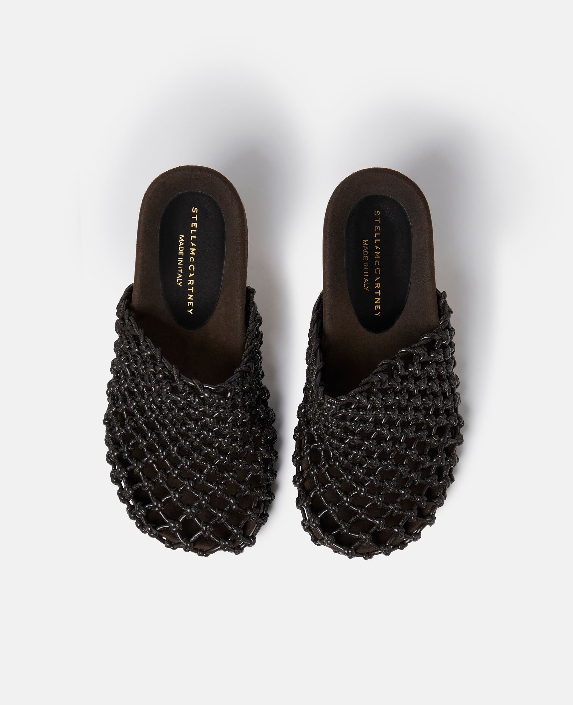 Terra Recycled Knotted Net Mules-Brown-large Terra Recycled Knotted Net Mules-Brown-large image number 3