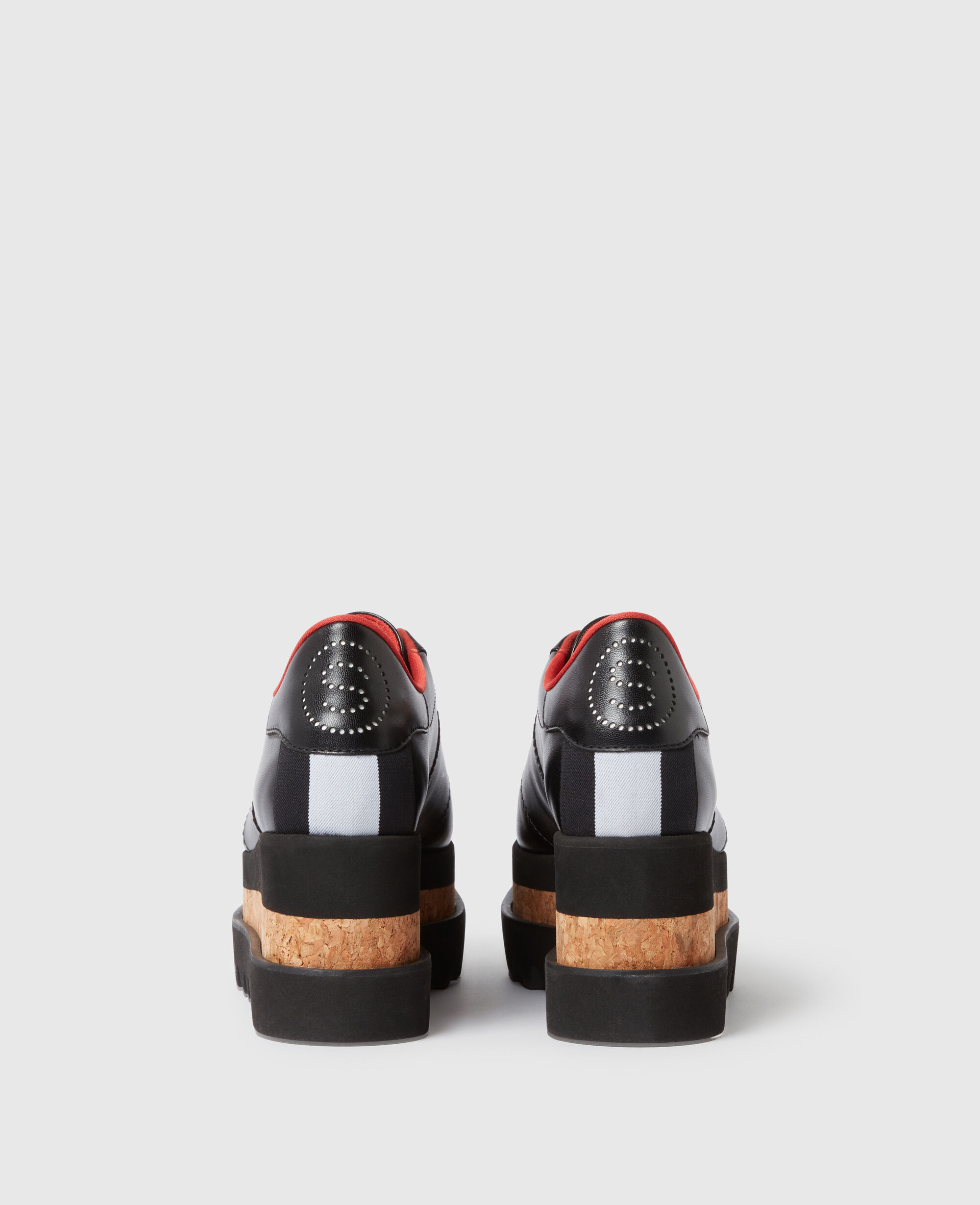 Women Black Sneak-Elyse Platform Lace-Up Sneakers | Stella