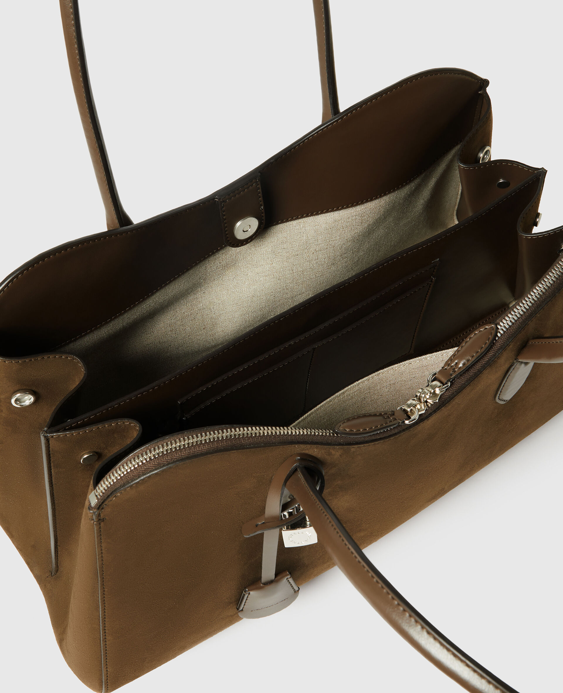 Ryder Wildleder Tote Bag-Brown-large image number 4