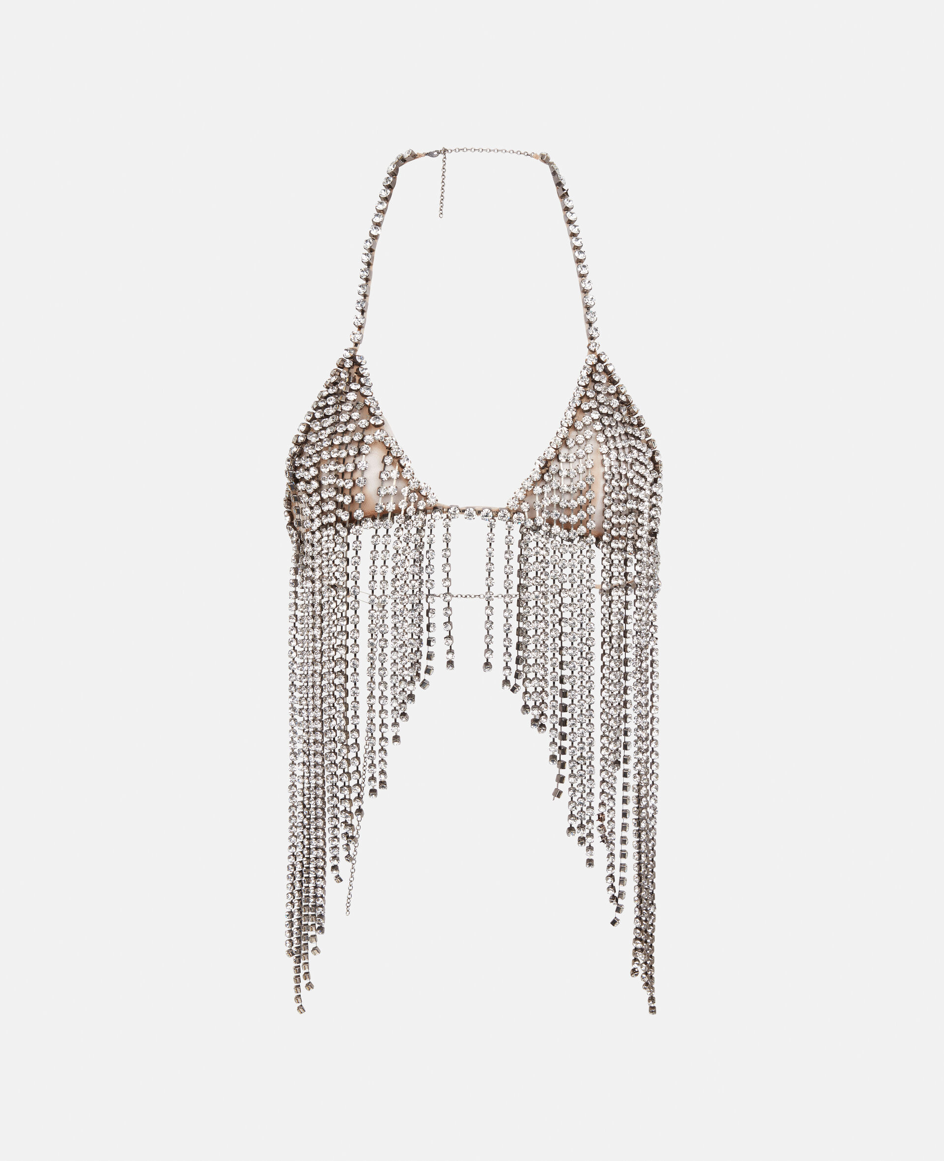 Crystal Fringed Bra-White-large image number 0