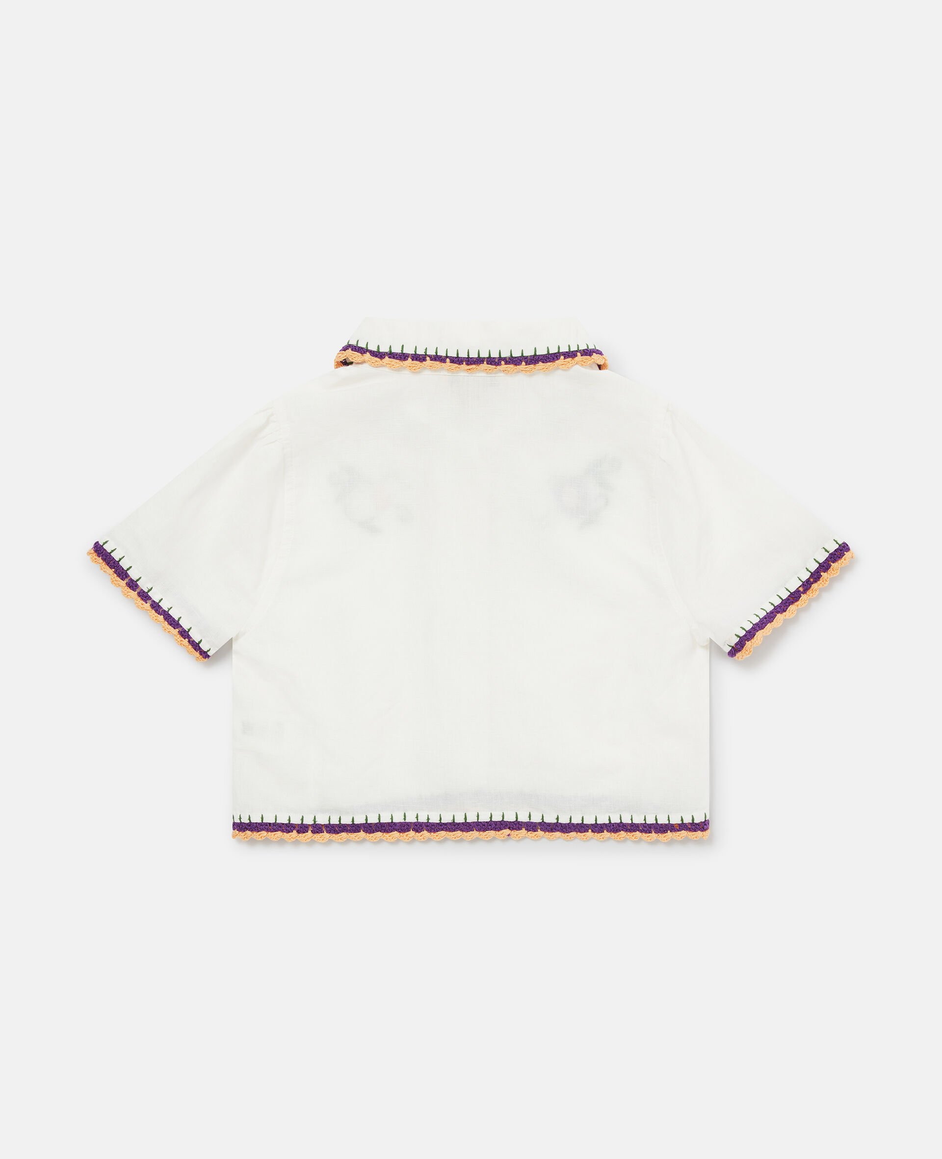 Embroidered Polo Shirt-White-large image number 2