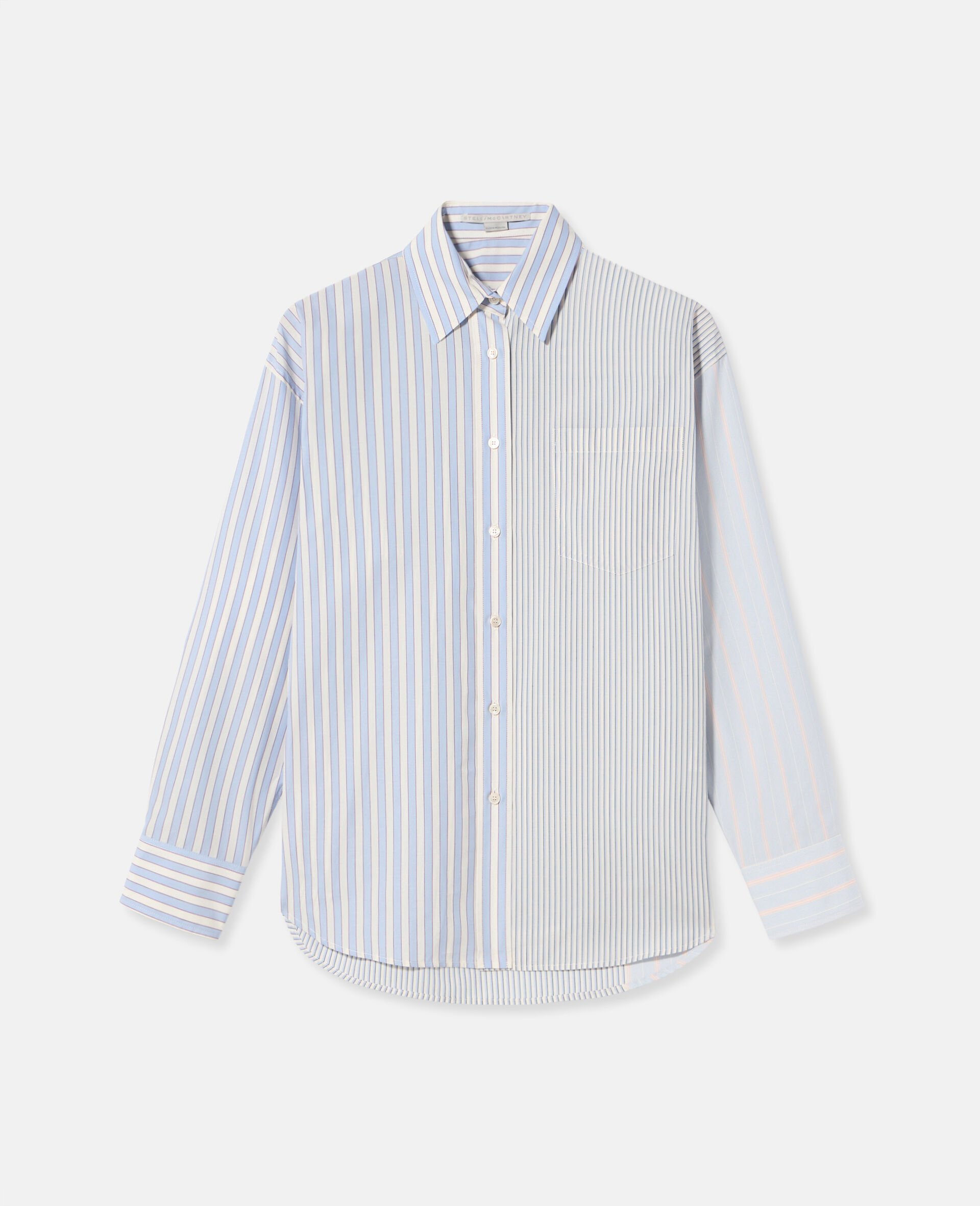 Candy Stripe Boyfriend Shirt-Multicoloured-large image number 0