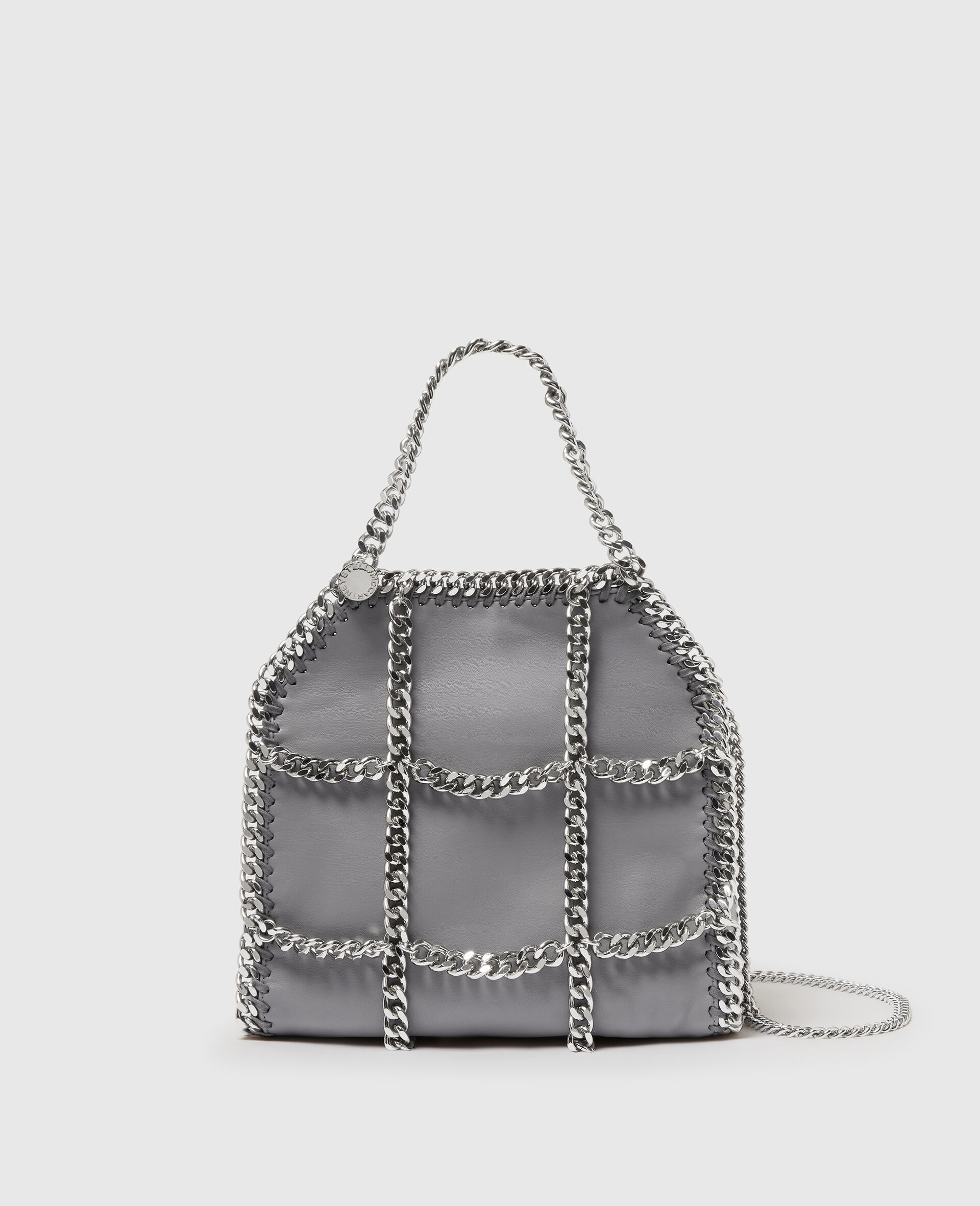 Mini cabas cage en chaines Falabella en edition limitee-Gris-medium