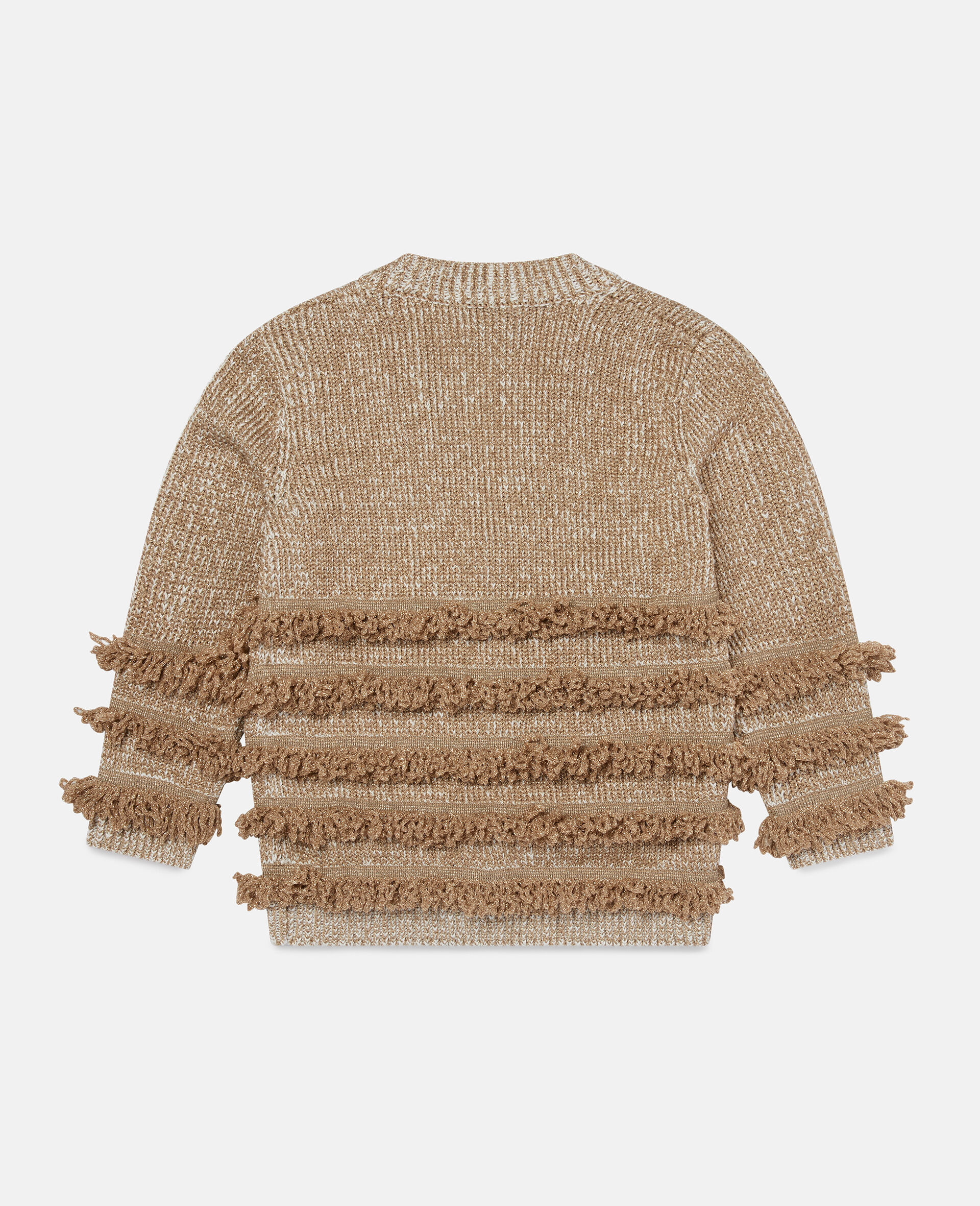 Fringe Knit Cardigan-Yellow-large image number 1