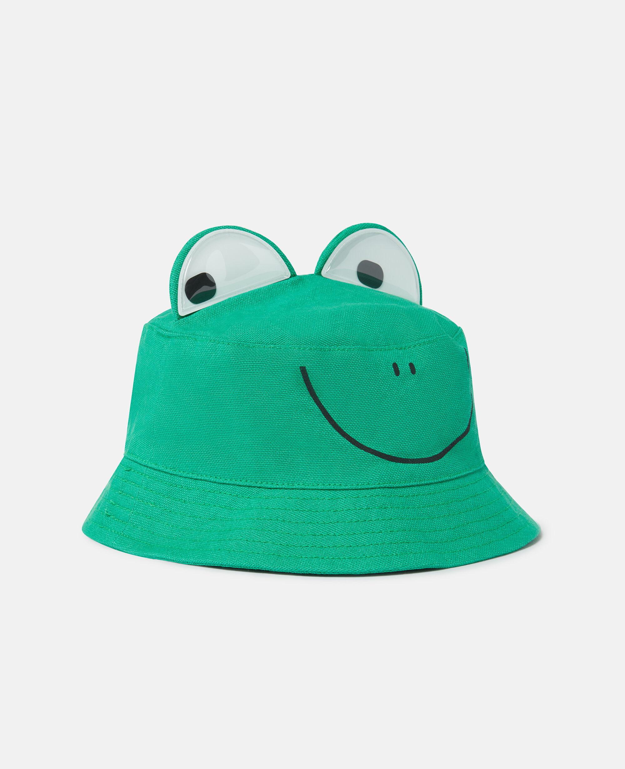 Kids Green Frog Graphic Bucket Hat | Stella McCartney SG
