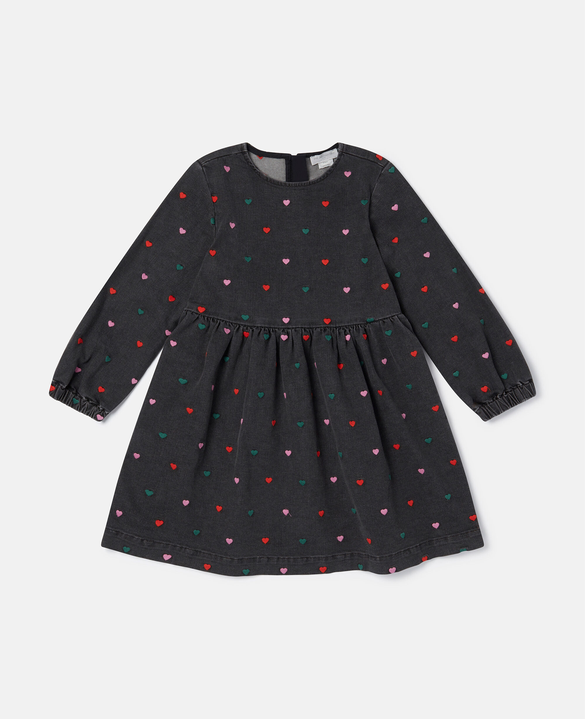 Black heart print dress top