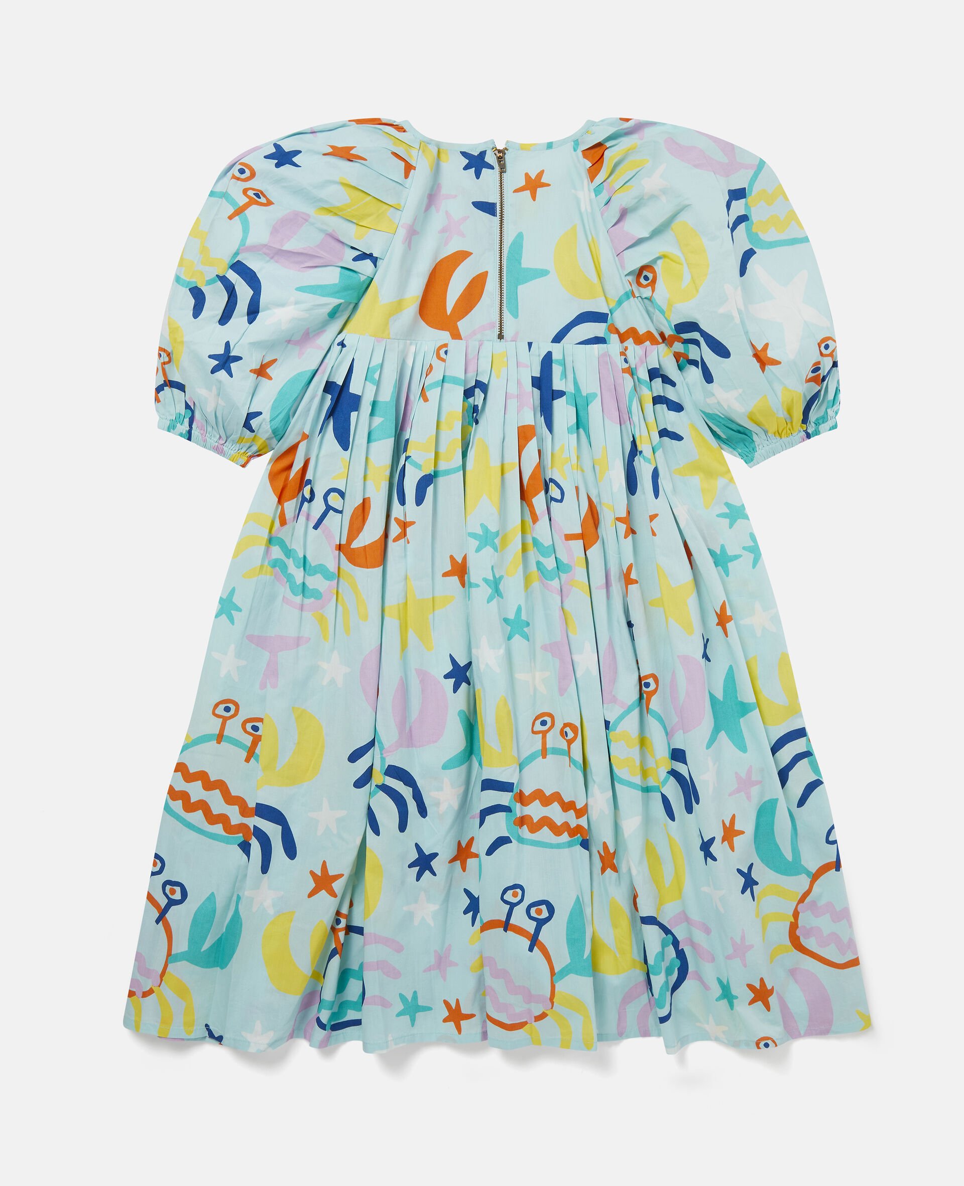 Crab Print Cotton Voile Dress-Multicolour-large Crab Print Cotton Voile Dress-Multicolour-large image number 2