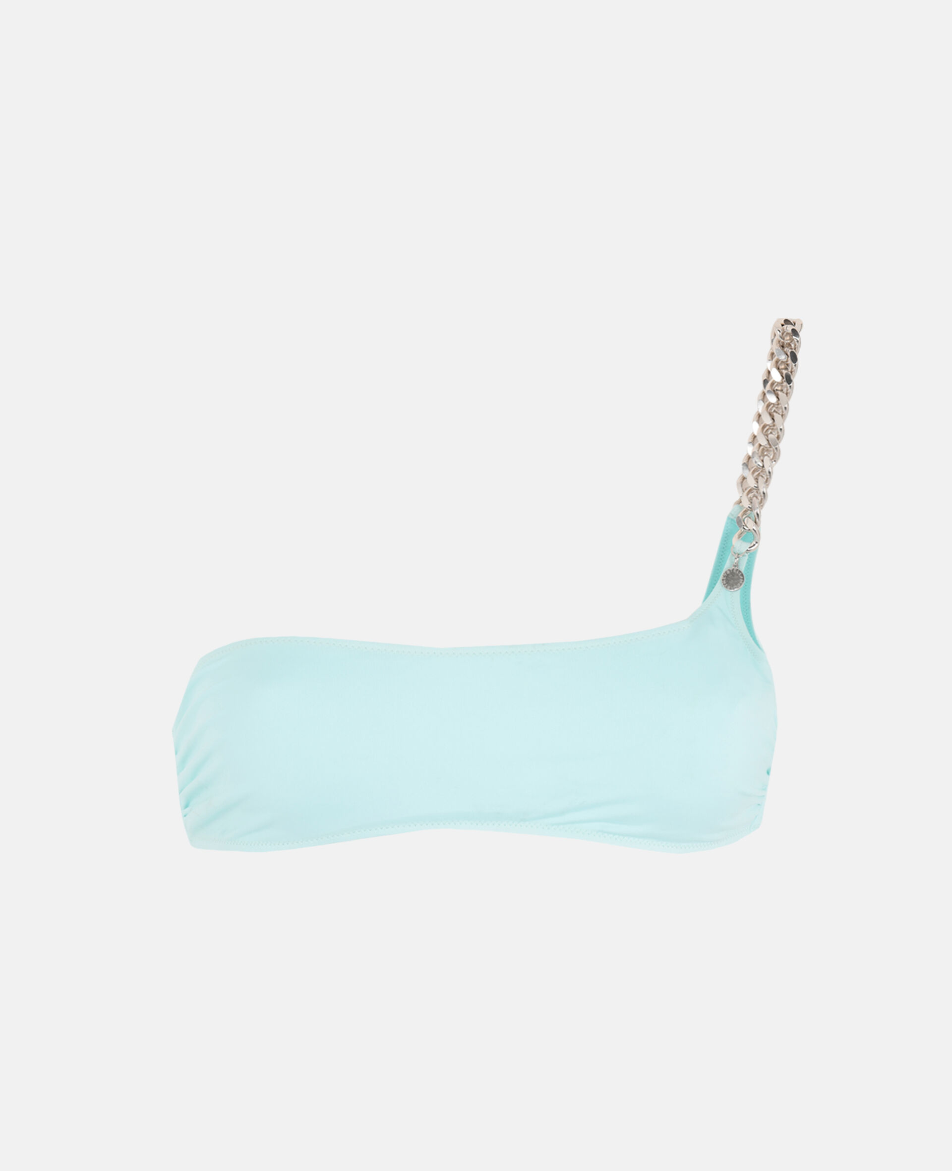 One Shoulder-Oberteil mit ikonischer Kette-Schwarz-large image number 0