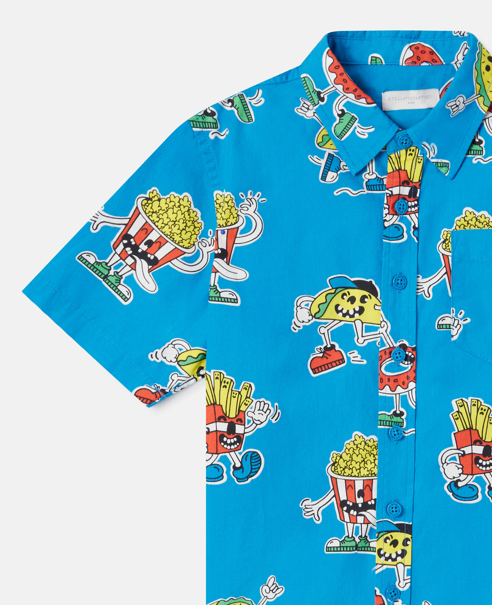 ファストフードプリント シャツ-マルチカラー-large image number 1