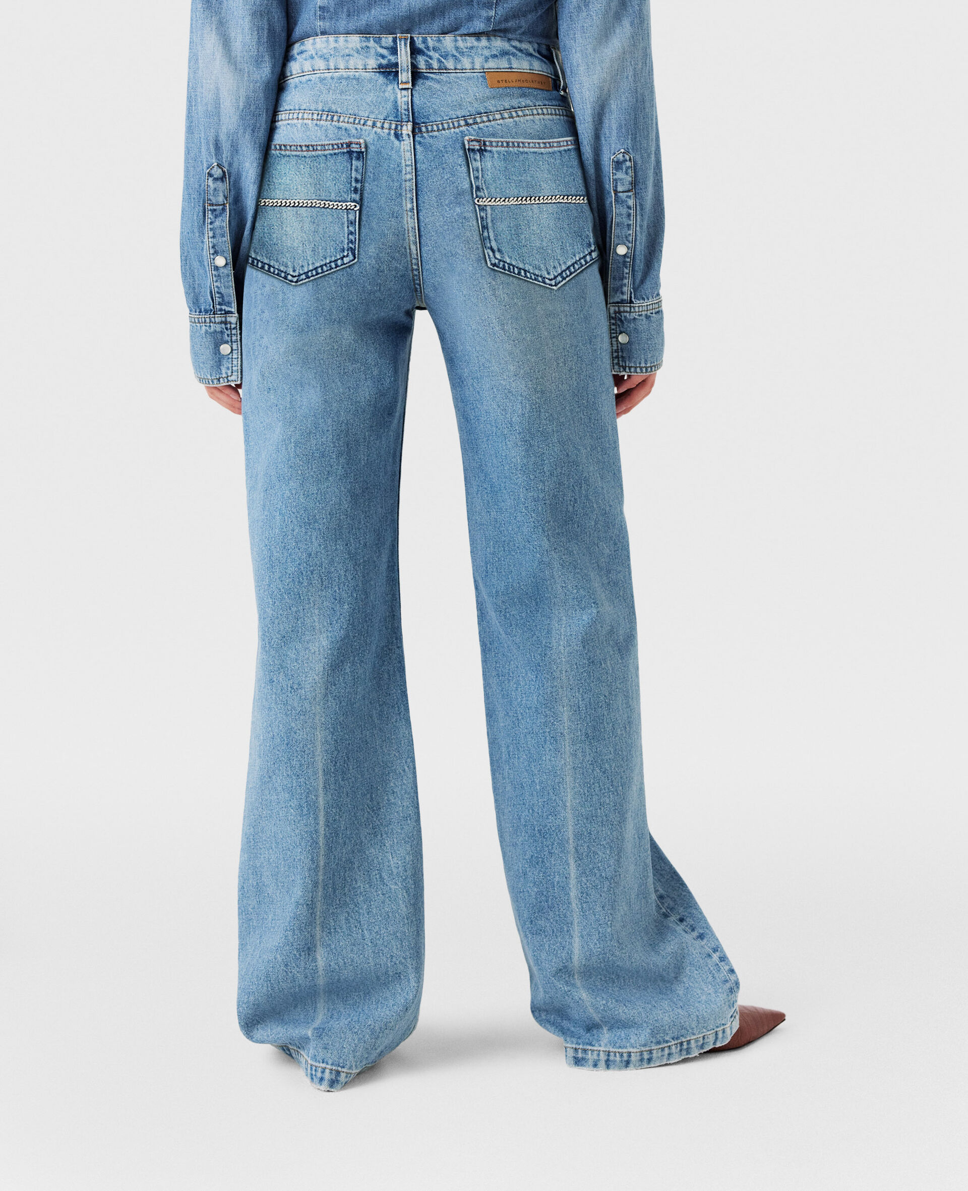 Falabella Pocket Bootcut Jeans-Blue-large image number 5