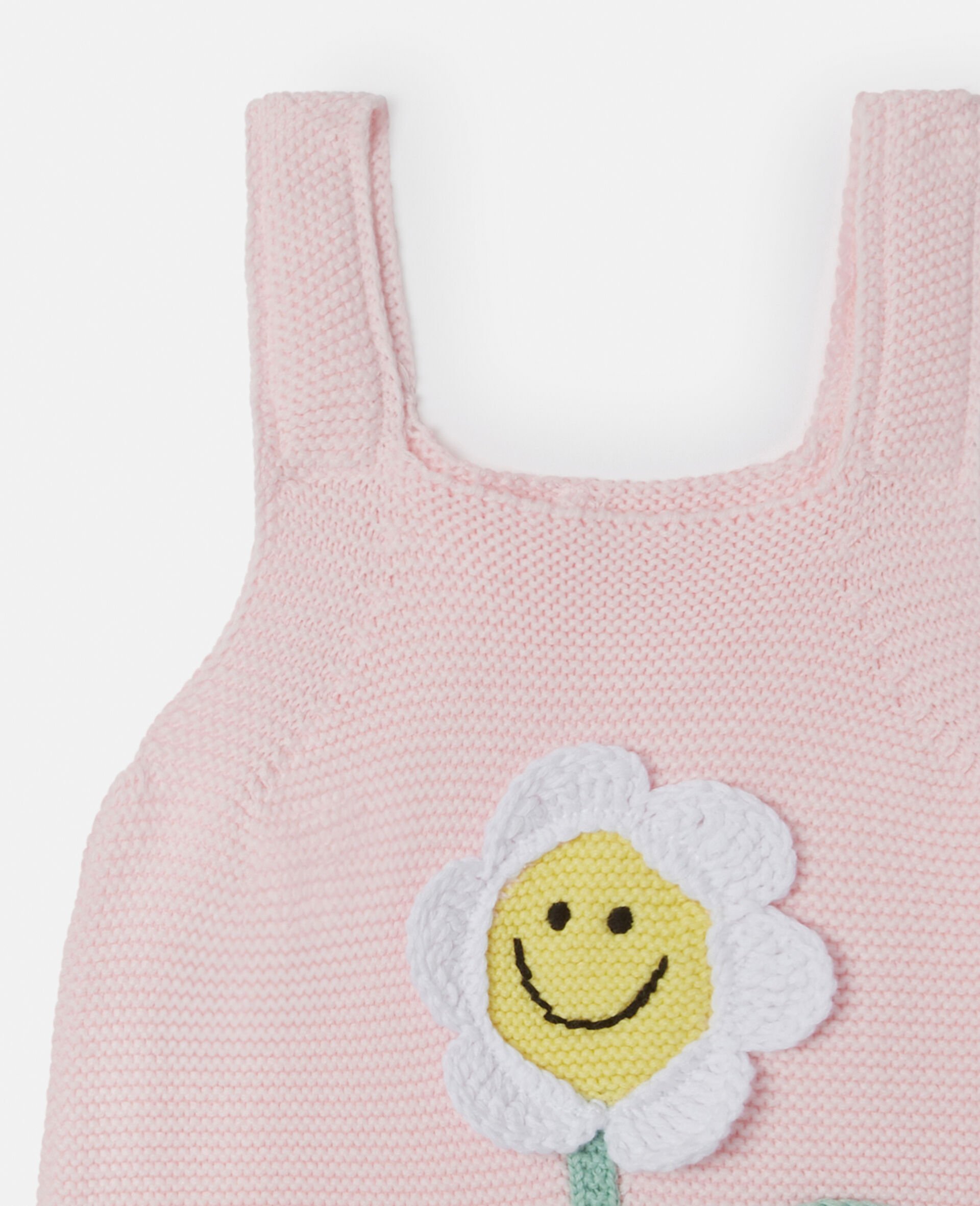 Flower Embroidered Romper-Pink-large Flower Embroidered Romper-Pink-large image number 1