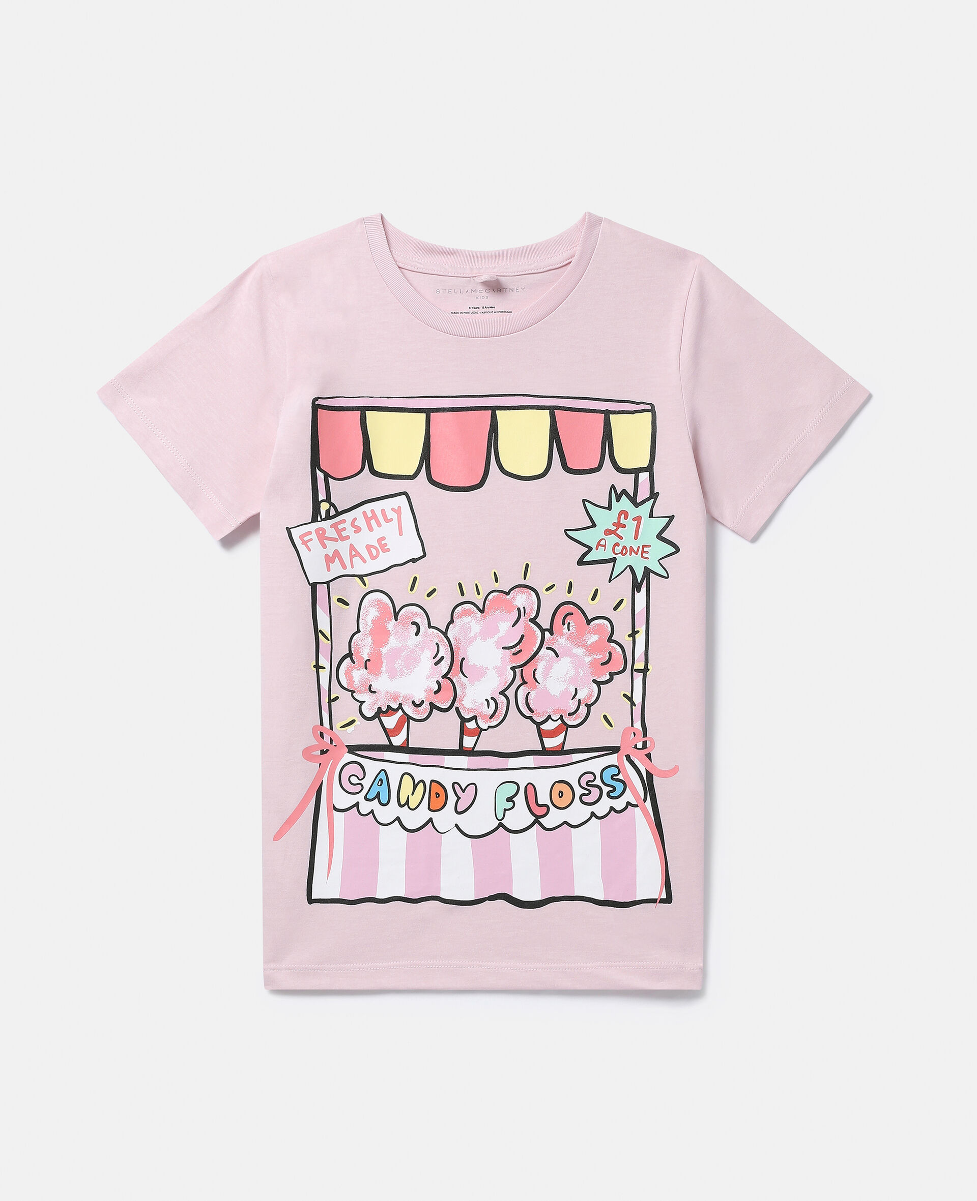 Candy Floss Stand T-Shirt-Pink-medium