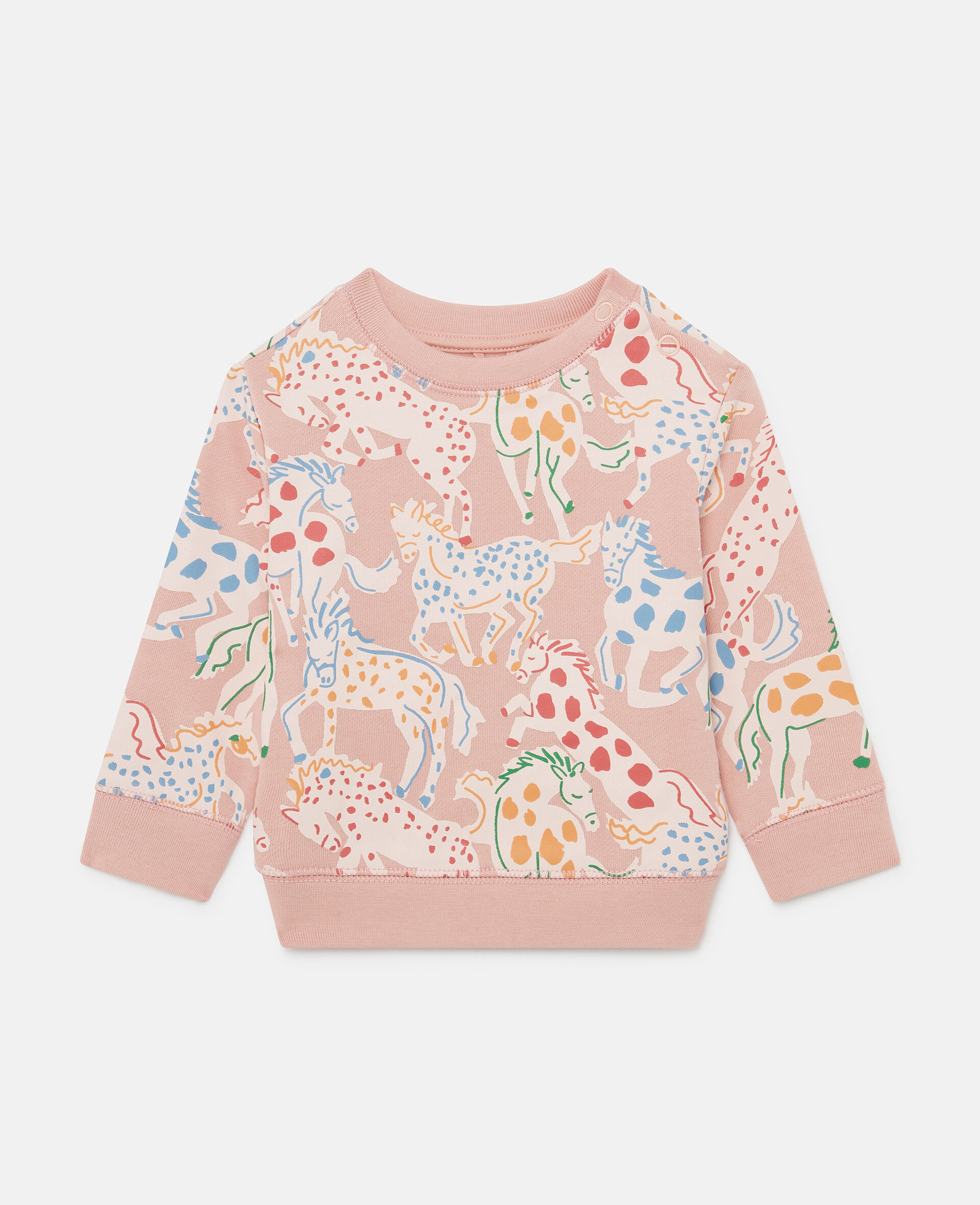 Horse Print Sweatshirt-Multicolour-large image number 0