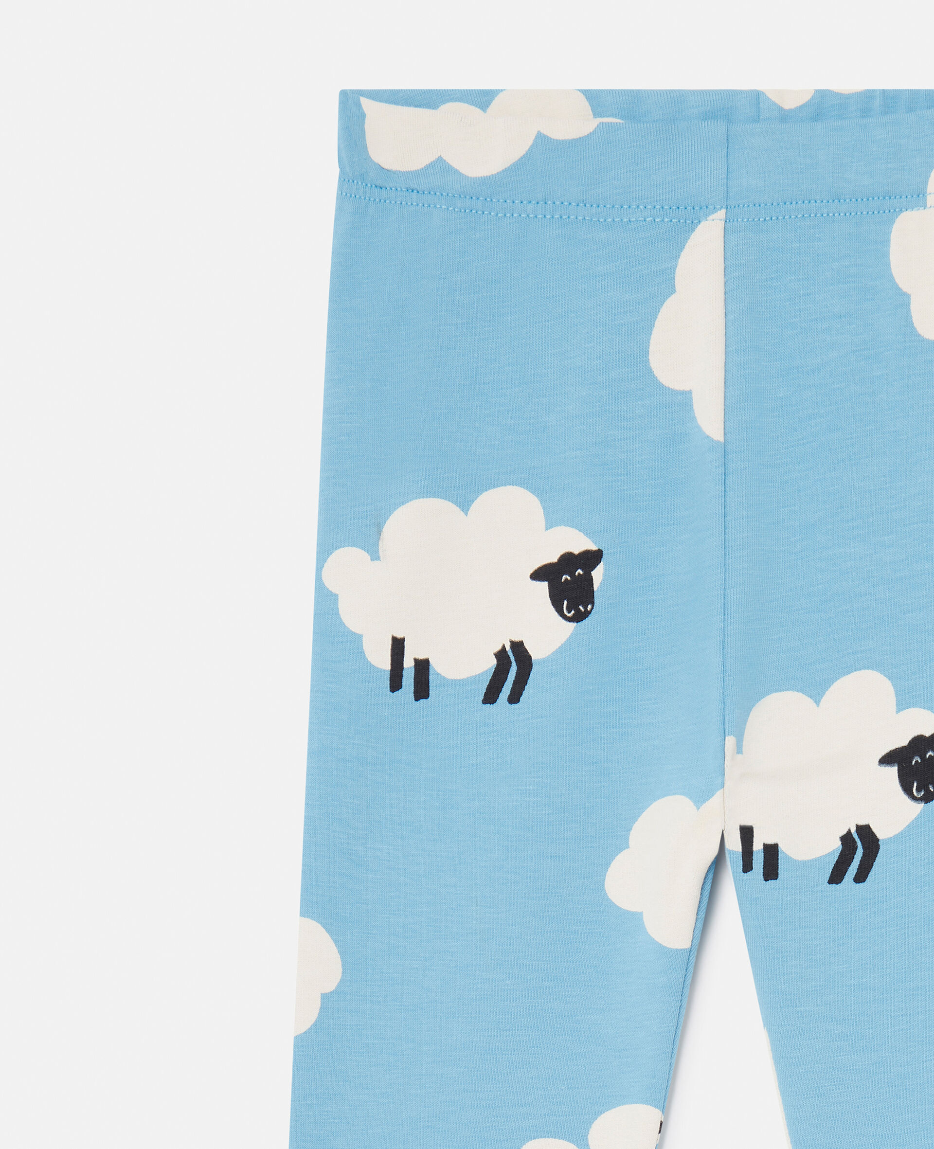 Sheep Pattern Leggings-Blue-large Sheep Pattern Leggings-Blue-large image number 1