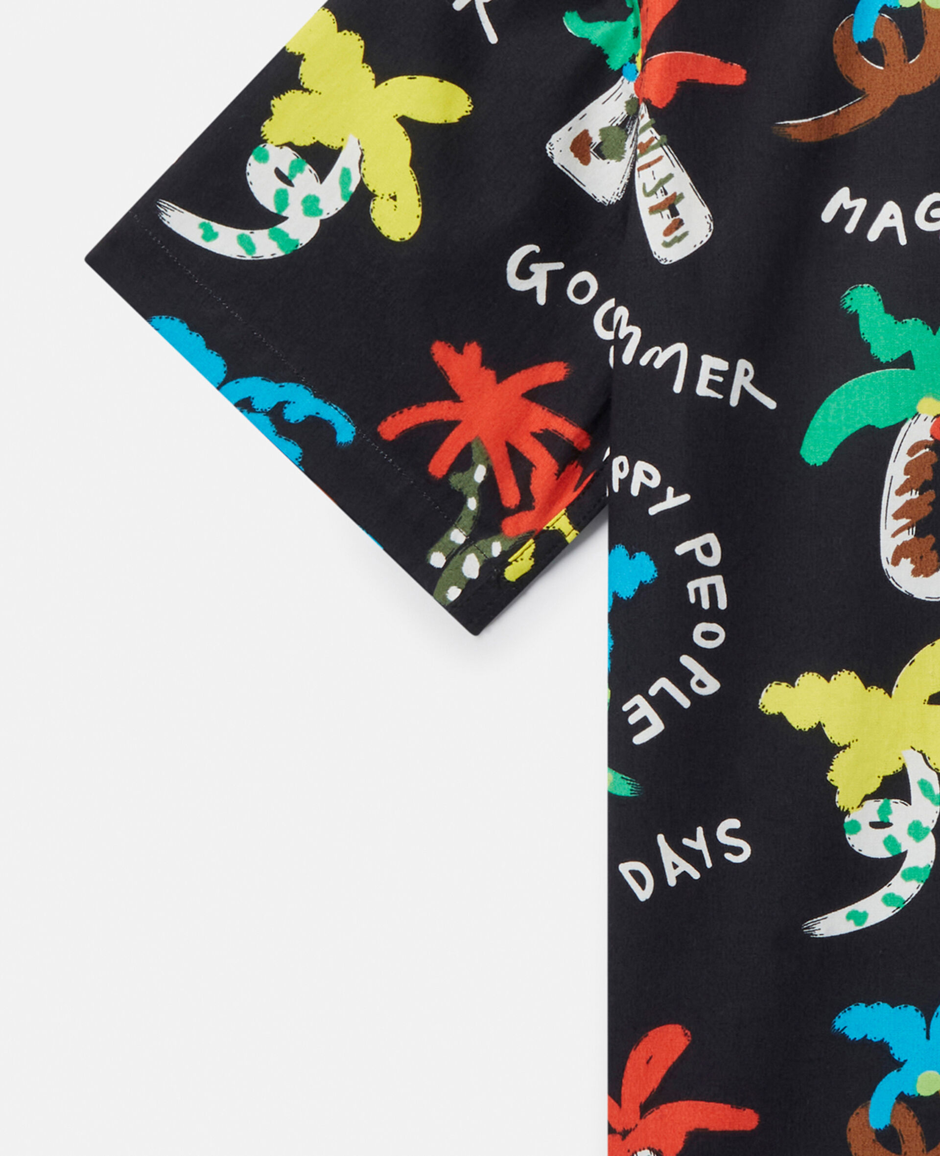 Good Vibes Palm Print Shirt-Multicolour-large image number 1