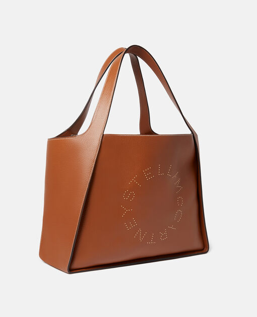 Stella McCartney Logo Herringbone Tote Bag