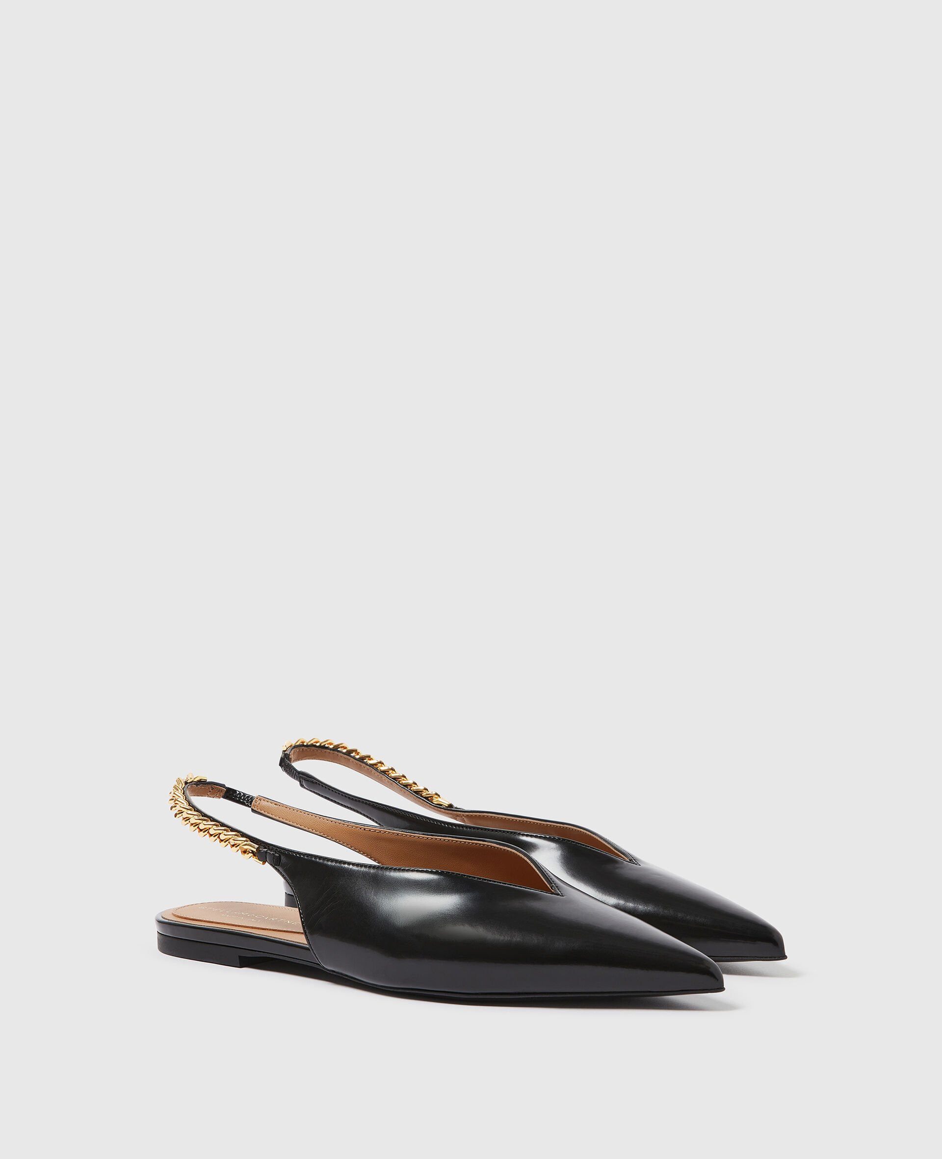 Chaussures plates a bride arriere Falabella-Noir-large image number 2