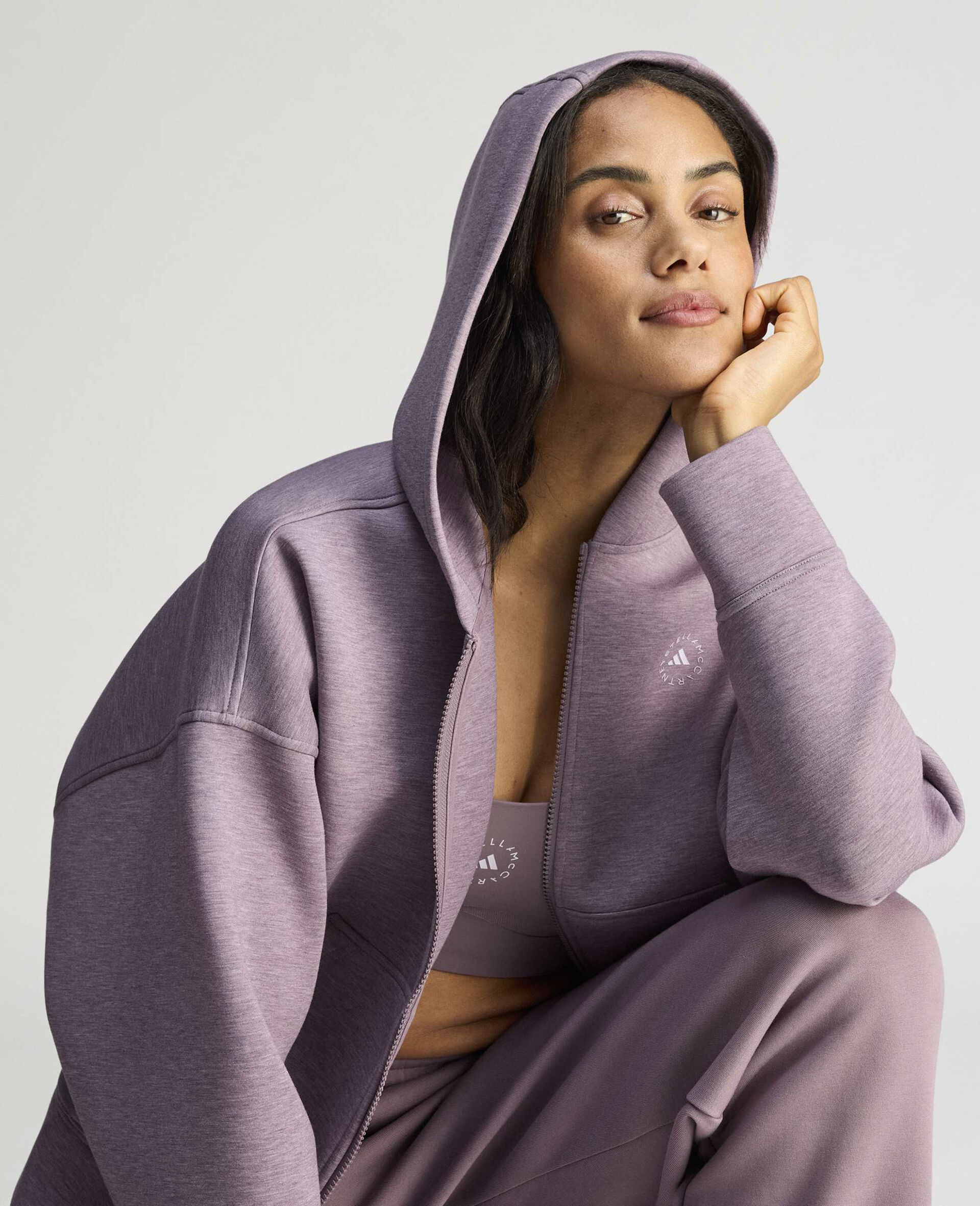 Logo Scuba Hoodie-Purple-large image number 4