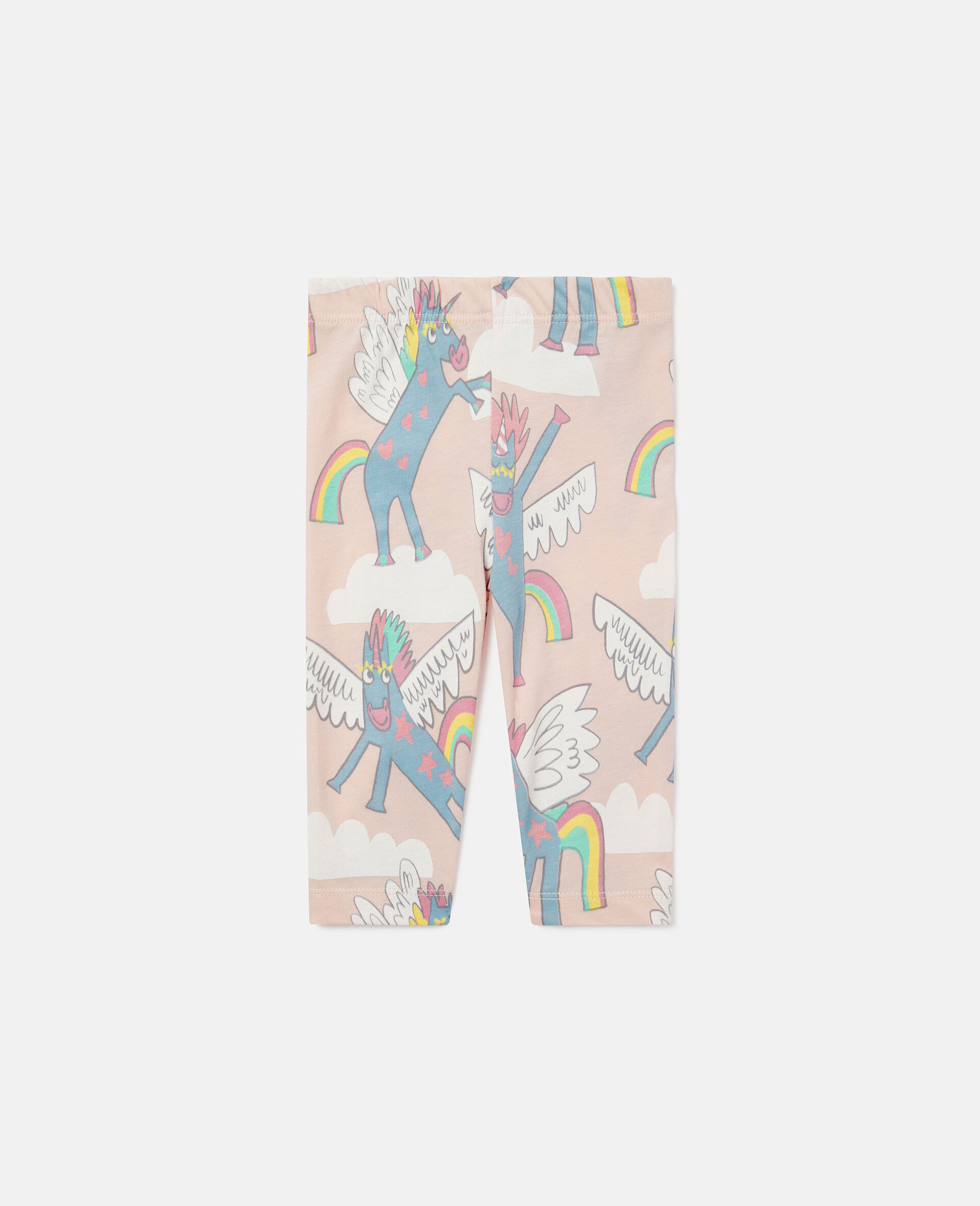 Rainbow Unicorn Print Leggings-Blue-large Rainbow Unicorn Print Leggings-Blue-large image number 0