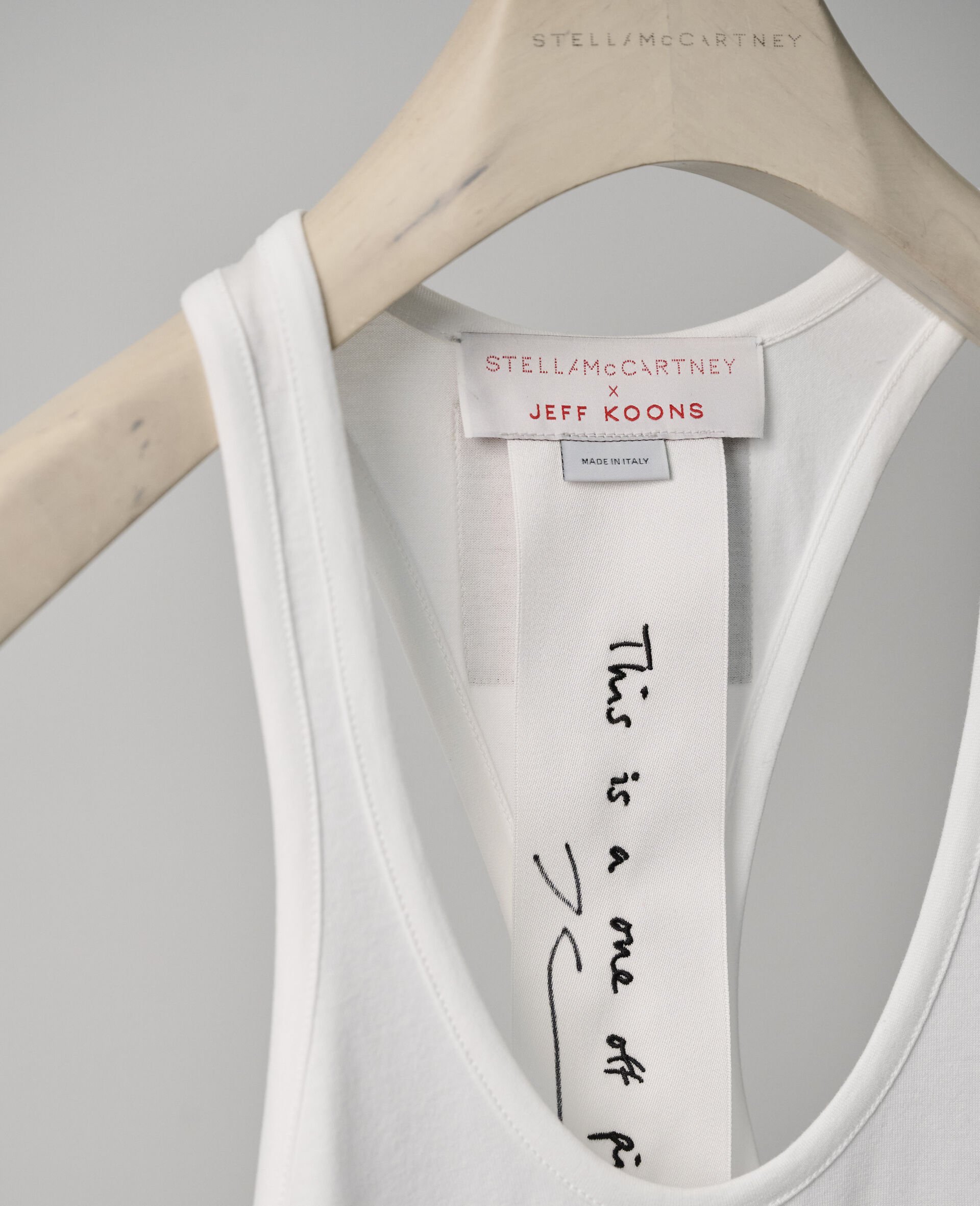 Signed&nbsp;Jeff Koons Doggy Style Tank-White-large image number 2