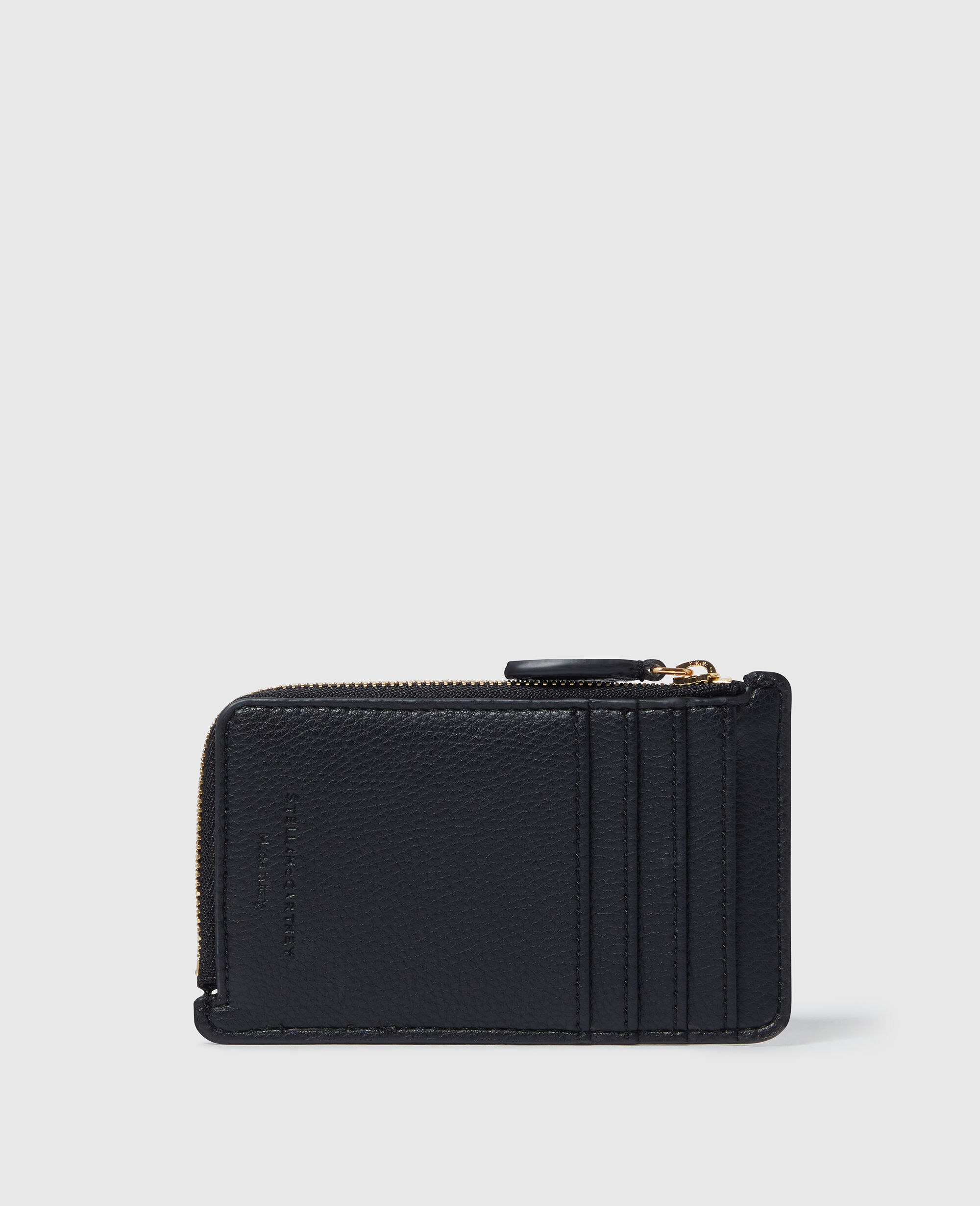 カードケース・名刺入れ Stella McCartney FW22 WALLET WITH LOGO (7P0007_W88562504) Women Black Ryder Zip Cardholder | Stella McCartney US