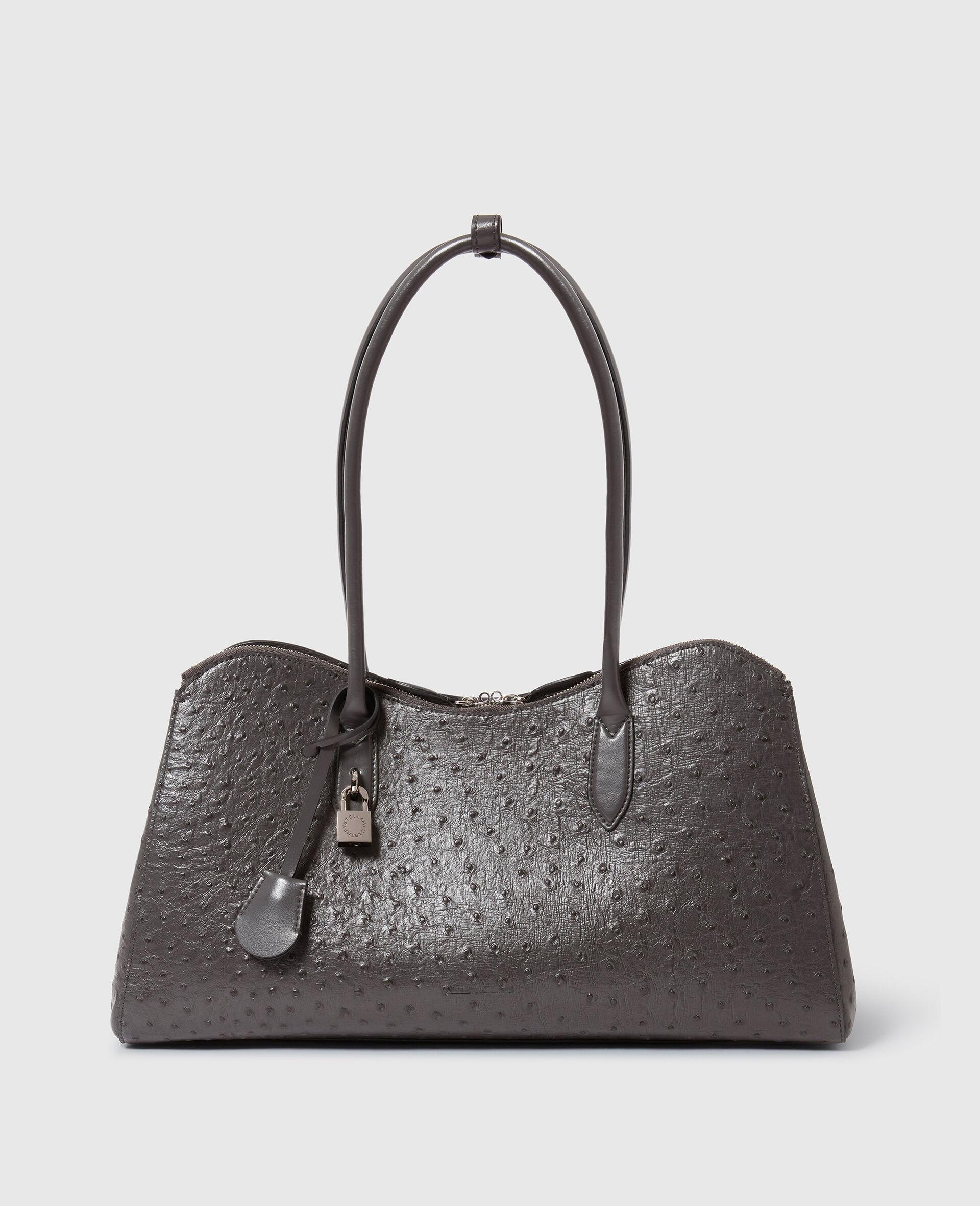 Ryder Ostrich Laptop Tote-Grey-medium