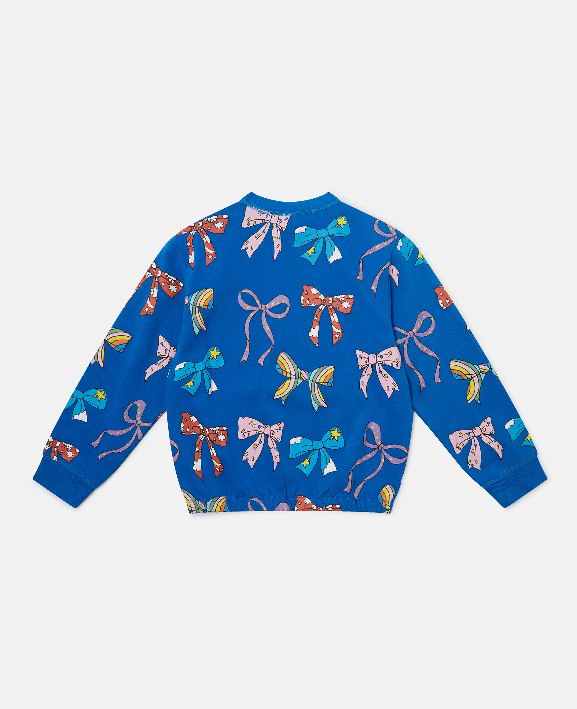 Bow Print Crewneck Sweatshirt-Multicolour-large image number 2
