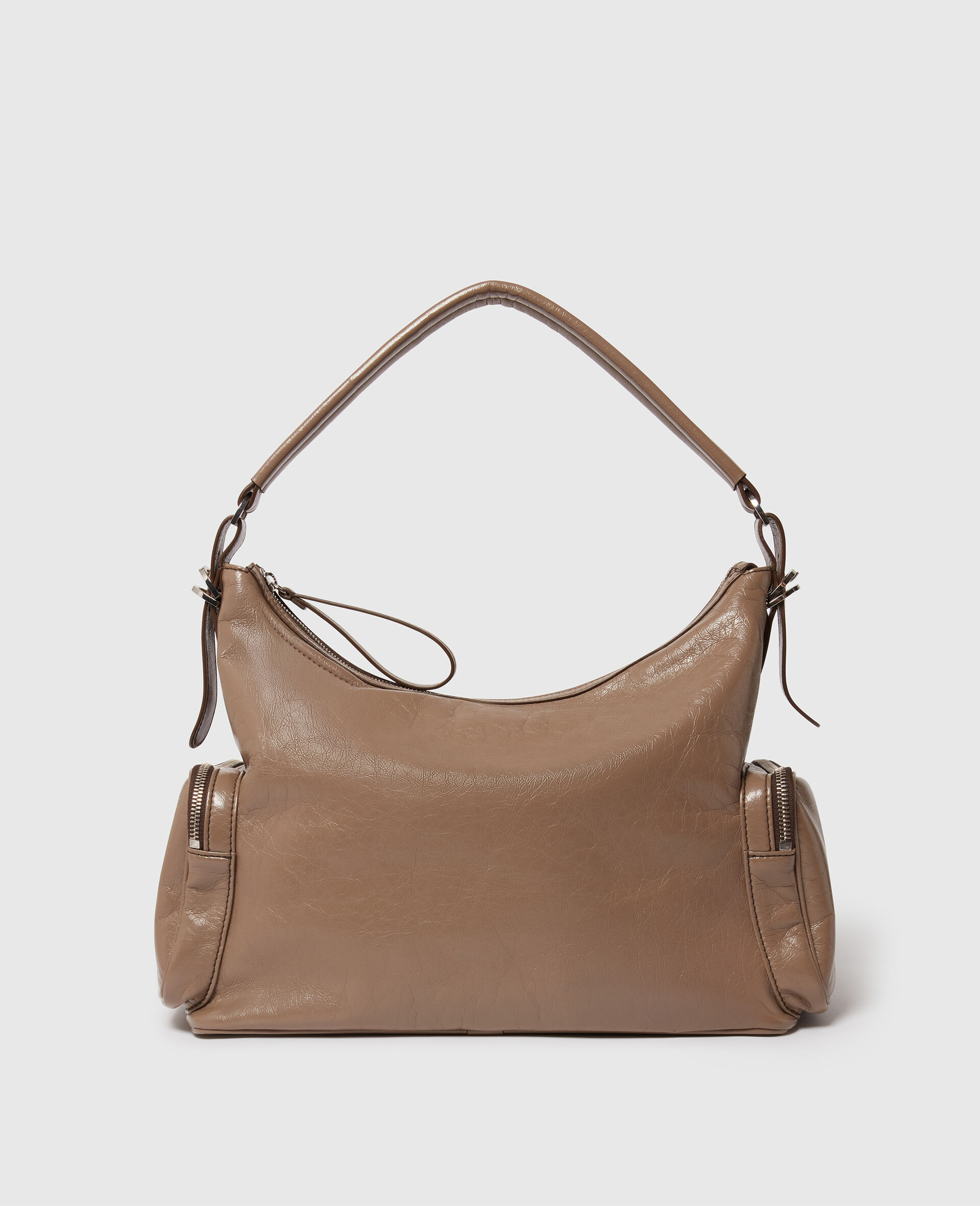 Dartmoor Cracked Patent Shoulder Bag-灰色-large image number 3