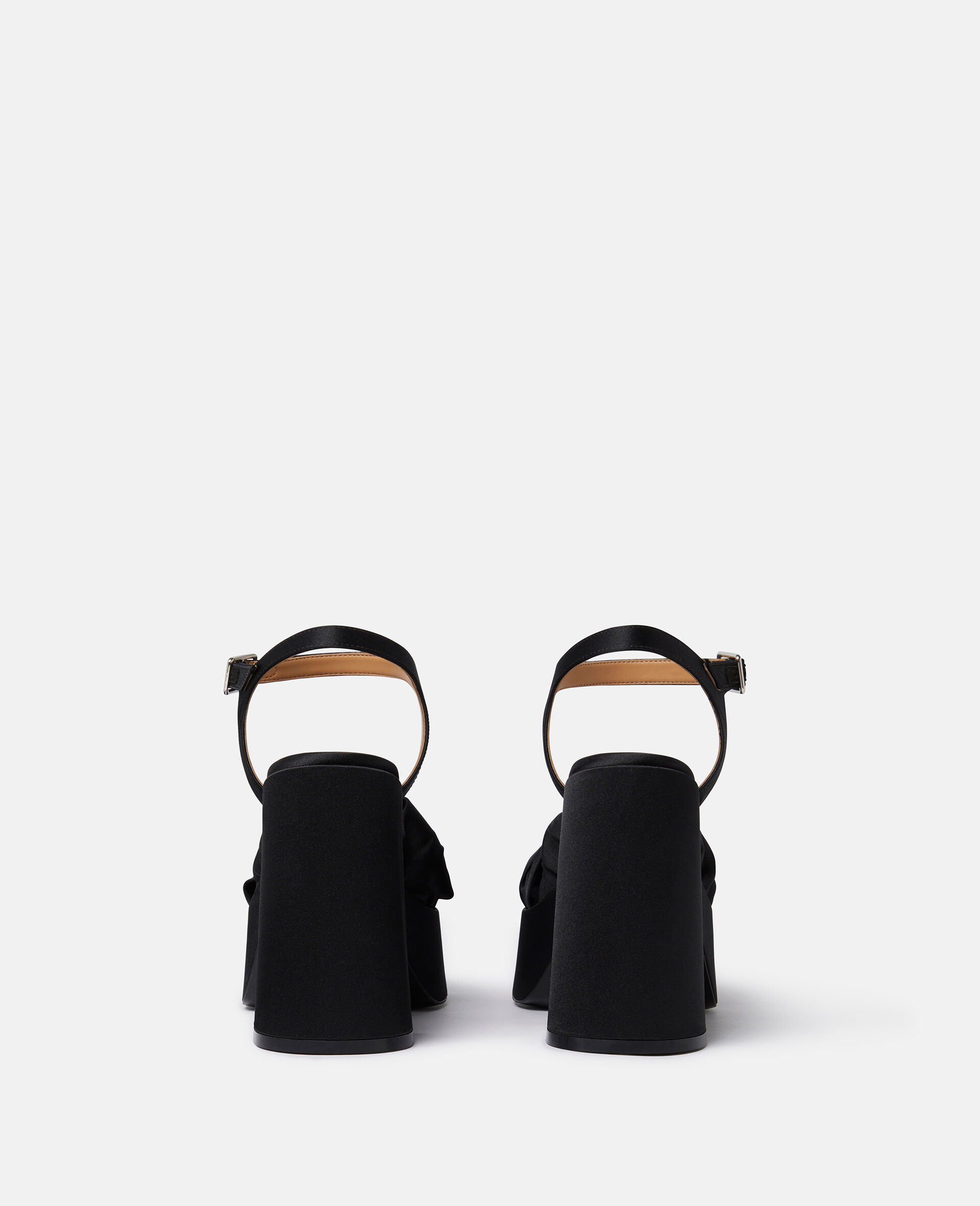 Skyla Buckle Platform Sandals-Black-large image number 2