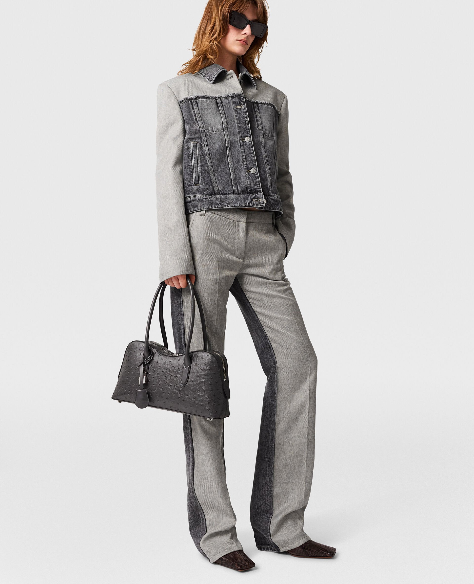 Hybrid Tailored Trouser Jeans-Grey-large image number 1