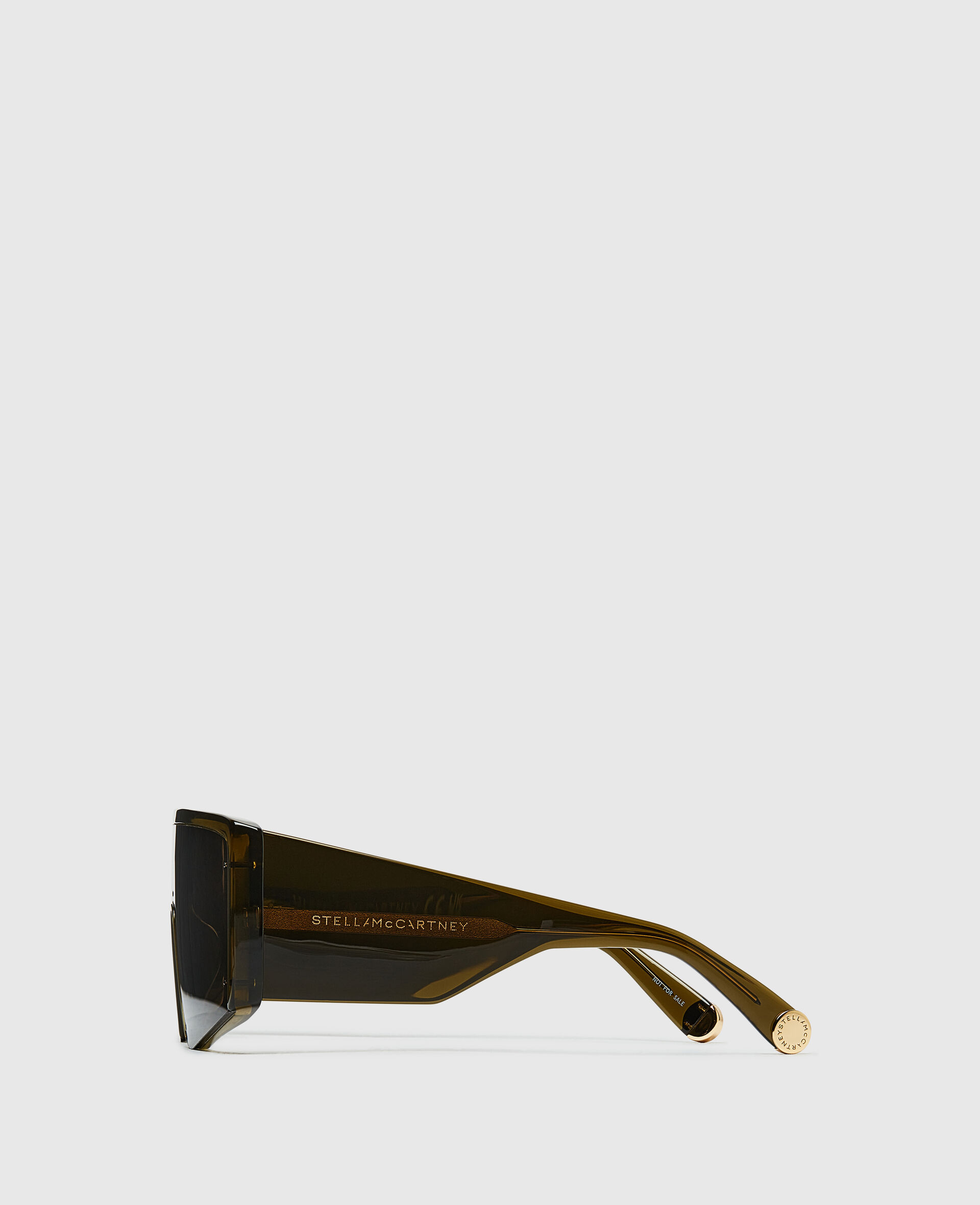 Translucent Square Sunglasses-Green-medium