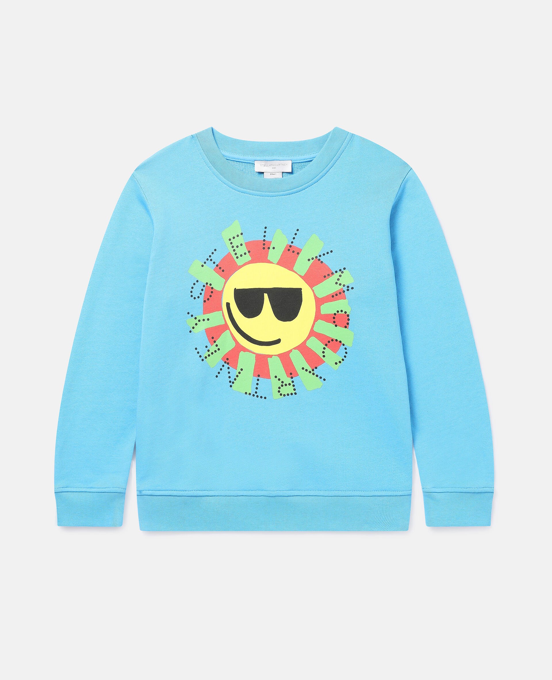 Sunshine Face Sweatshirt-블루-large image number 0