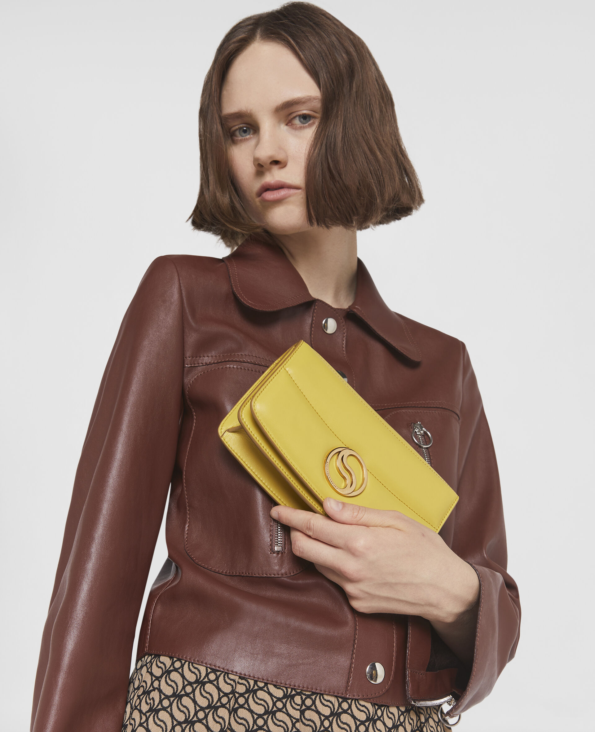 Gepolsterte S Wave Brieftasche mit Gurt-Blau-large image number 1