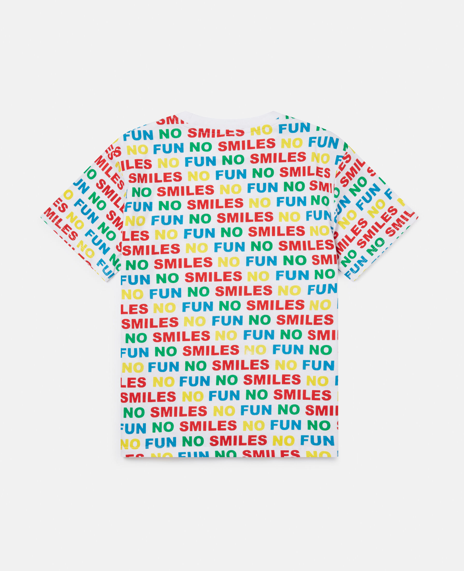 No Smiles No Fun プリントコットンTシャツ-ホワイト-large image number 3