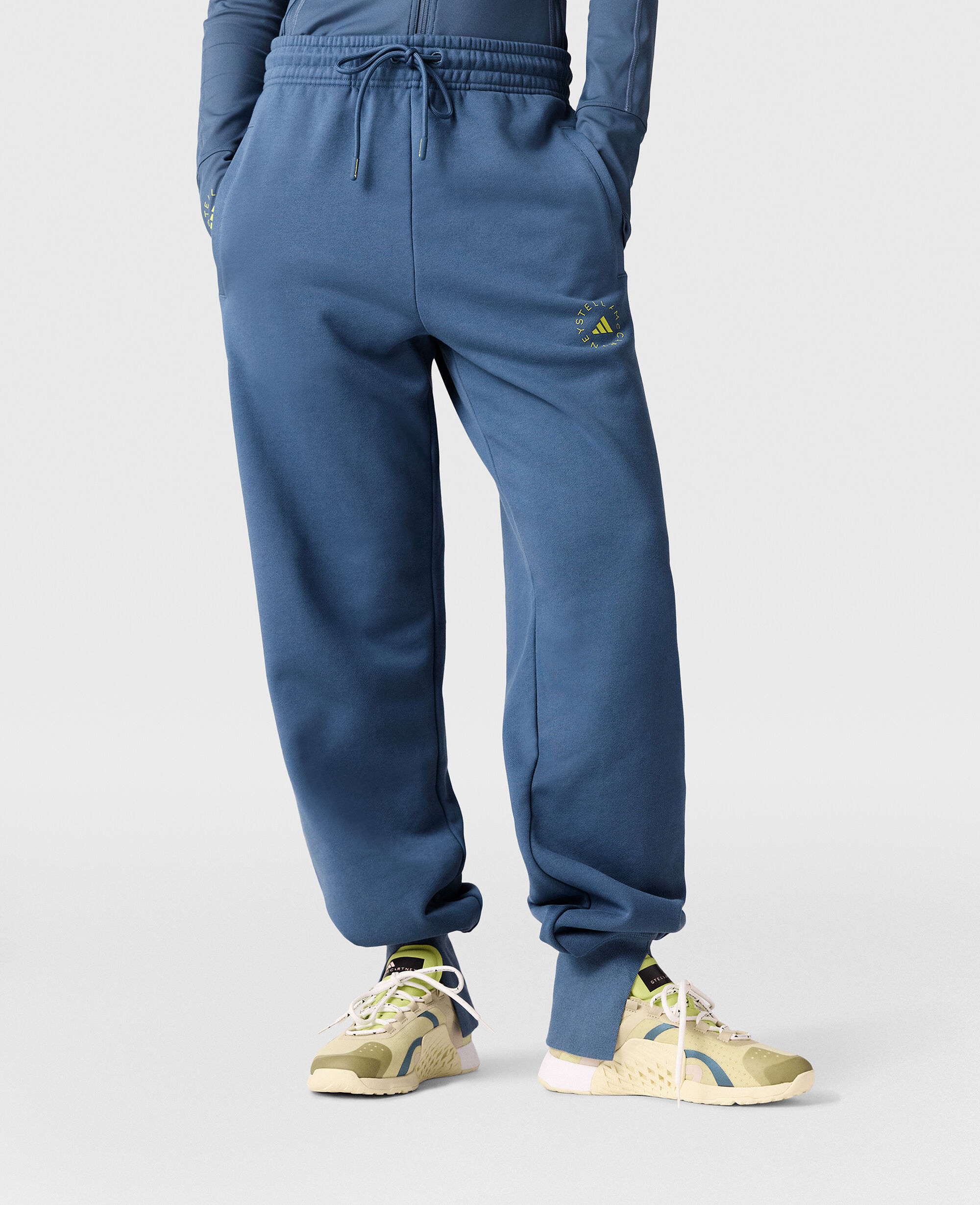 アディダスバイステラマッカートニー　ブルー　ナイロンパンツ　未使用品 adidas by Stella McCartney トラックパンツ / アディダス