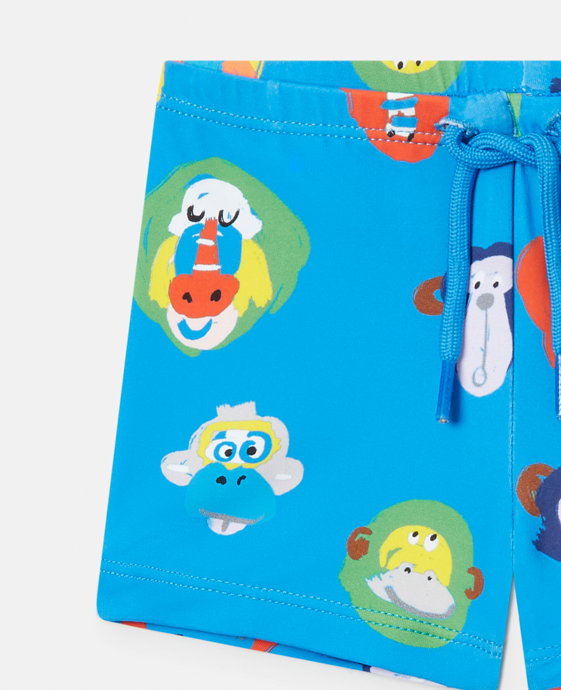 Monkey Print Swim Trunks-Multicolour-large image number 1