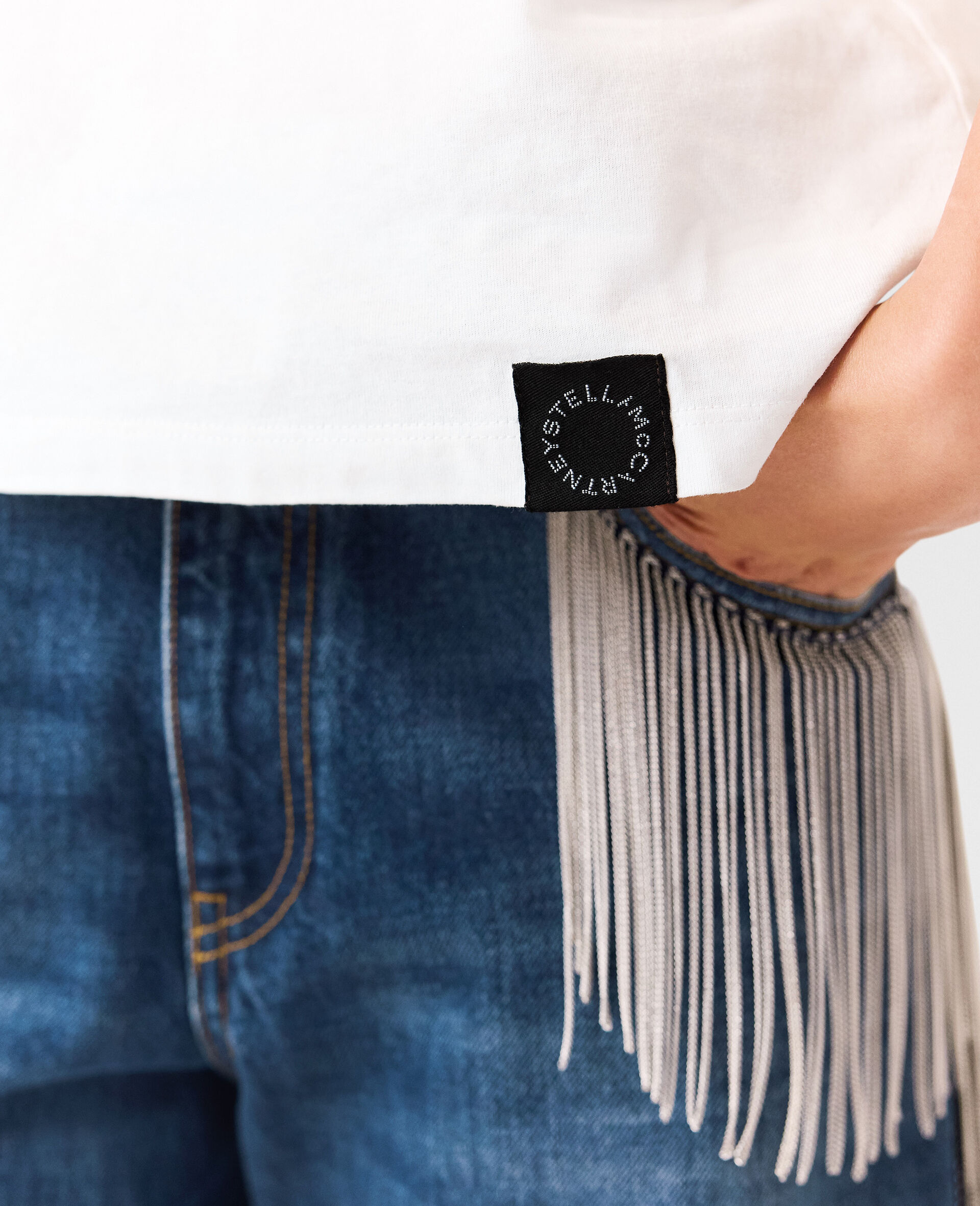 T-Shirt Jeff Koons Slippery When Wet-Bianco-large image number 5