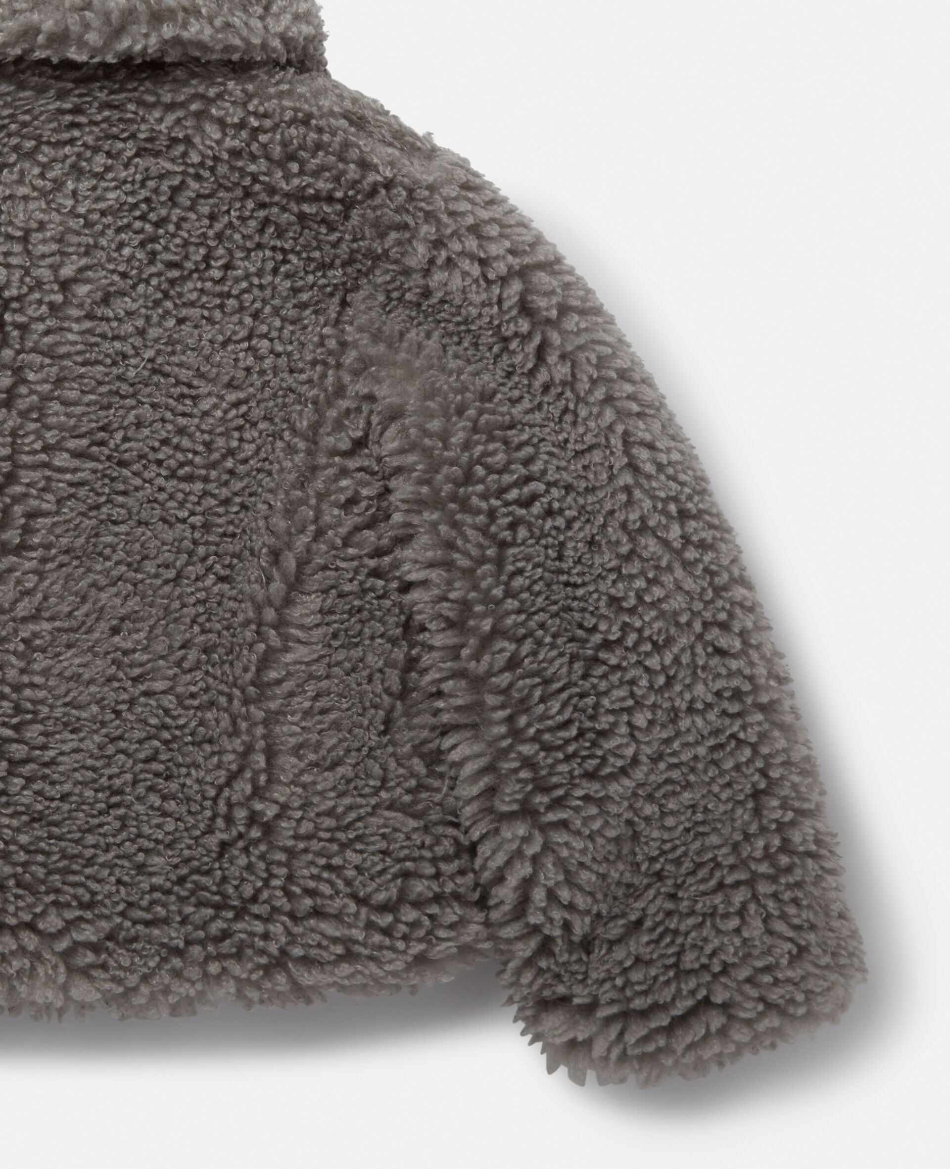 Manteau en peluche teddy-Gris-large Manteau en peluche teddy-Gris-large image number 3