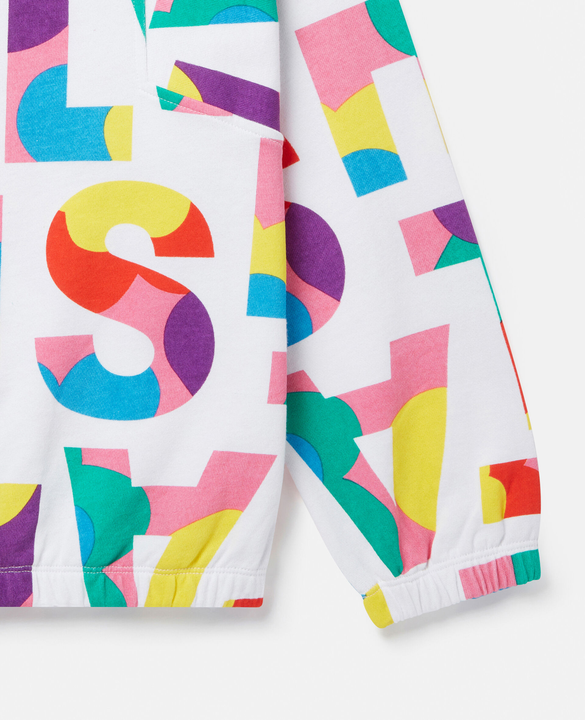 Stella Logo Pop Sweatshirt-White-large image number 3