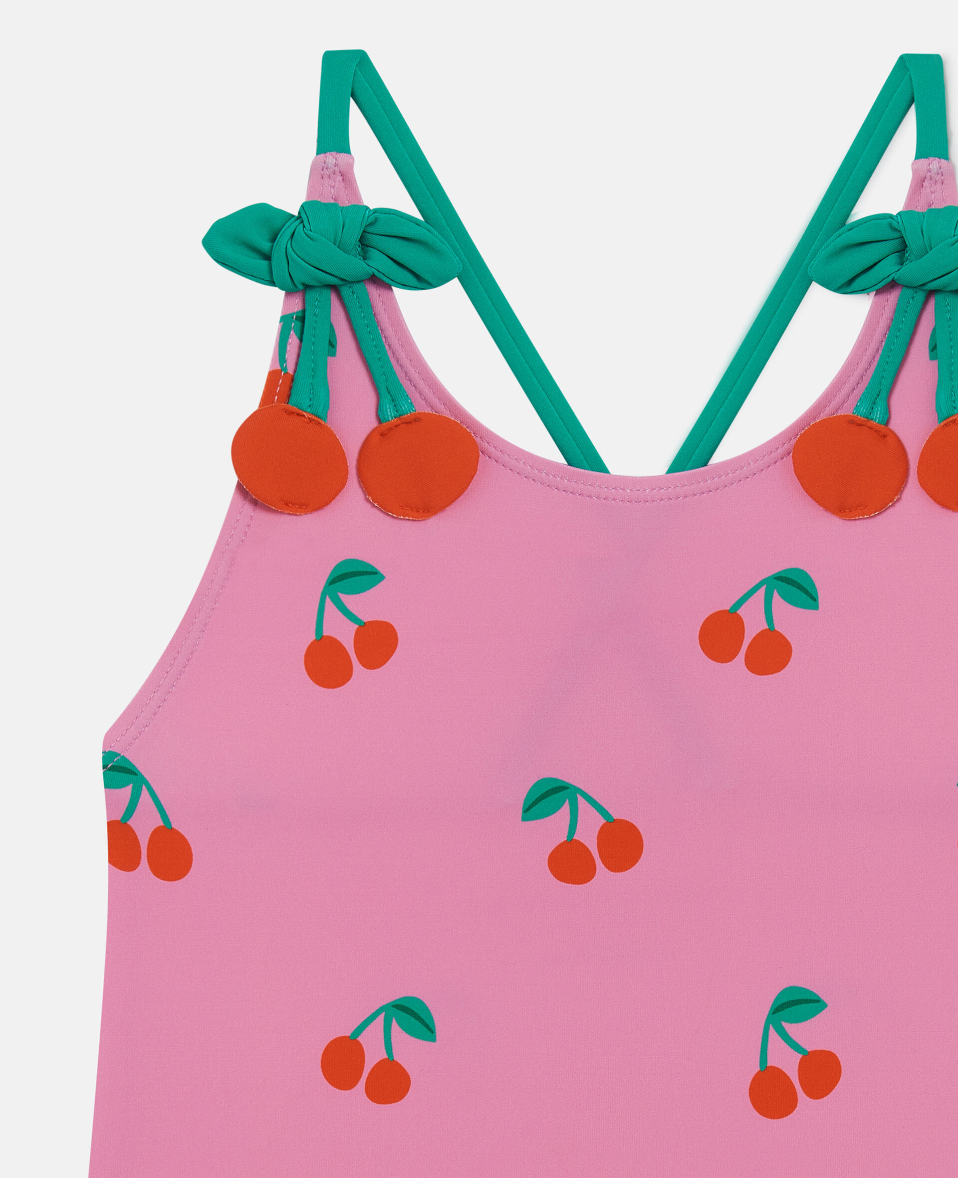 Cherry Print Swimsuit-Pink-large image number 1