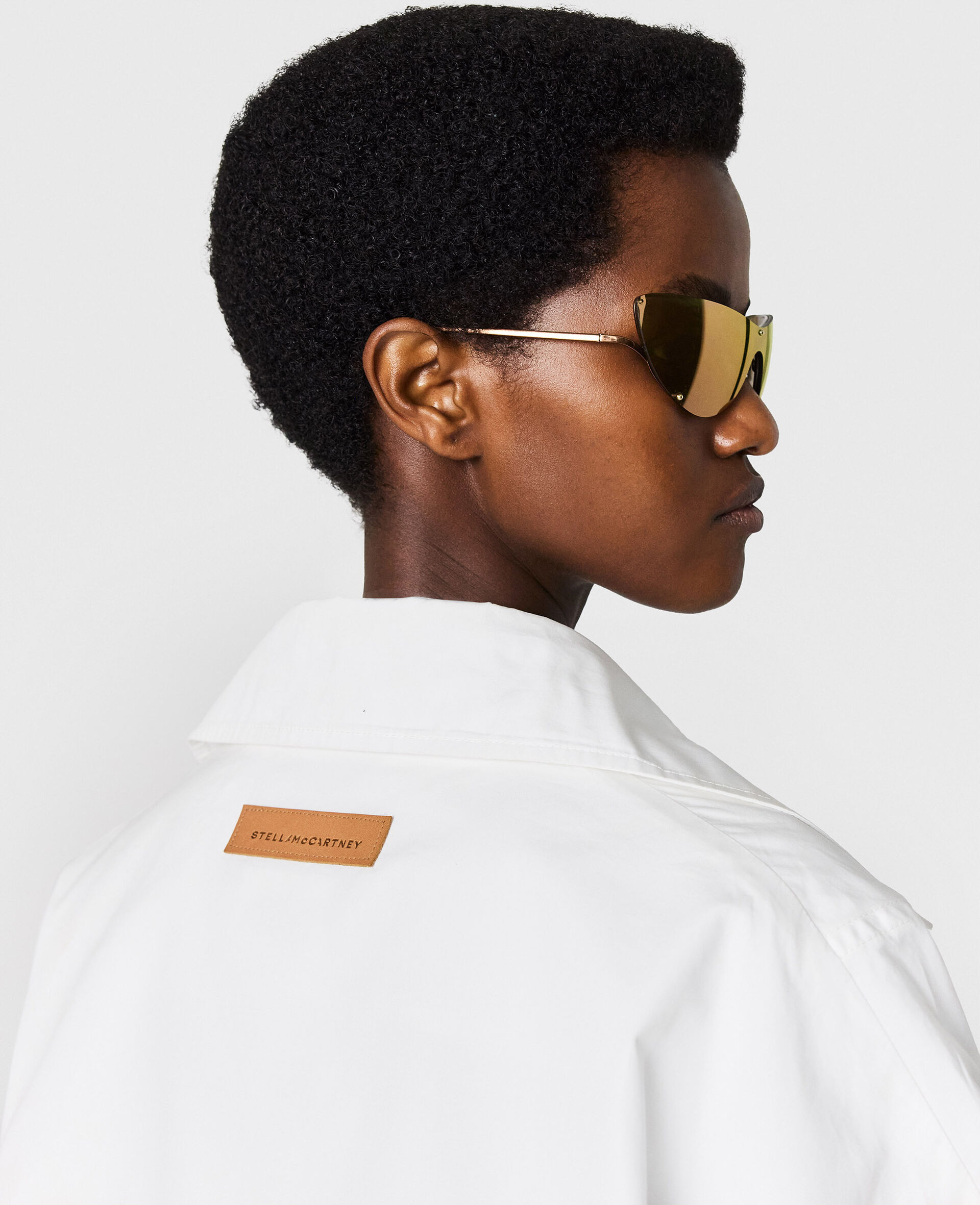 Poplin Bomber Jacket-White-large image number 3