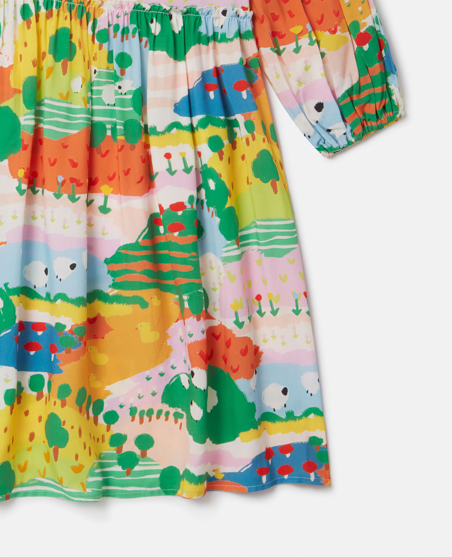 Farmyard Print Long-Sleeve Dress-Multicolour-large Farmyard Print Long-Sleeve Dress-Multicolour-large image number 2